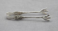 1958-76 American Harlequin Sterling Silver Sugar Cube Tongs by Reed & Barton