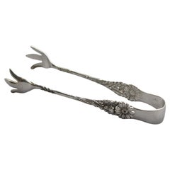 1958-76 American Harlequin Sterling Silver Sugar Cube Tongs by Reed & Barton