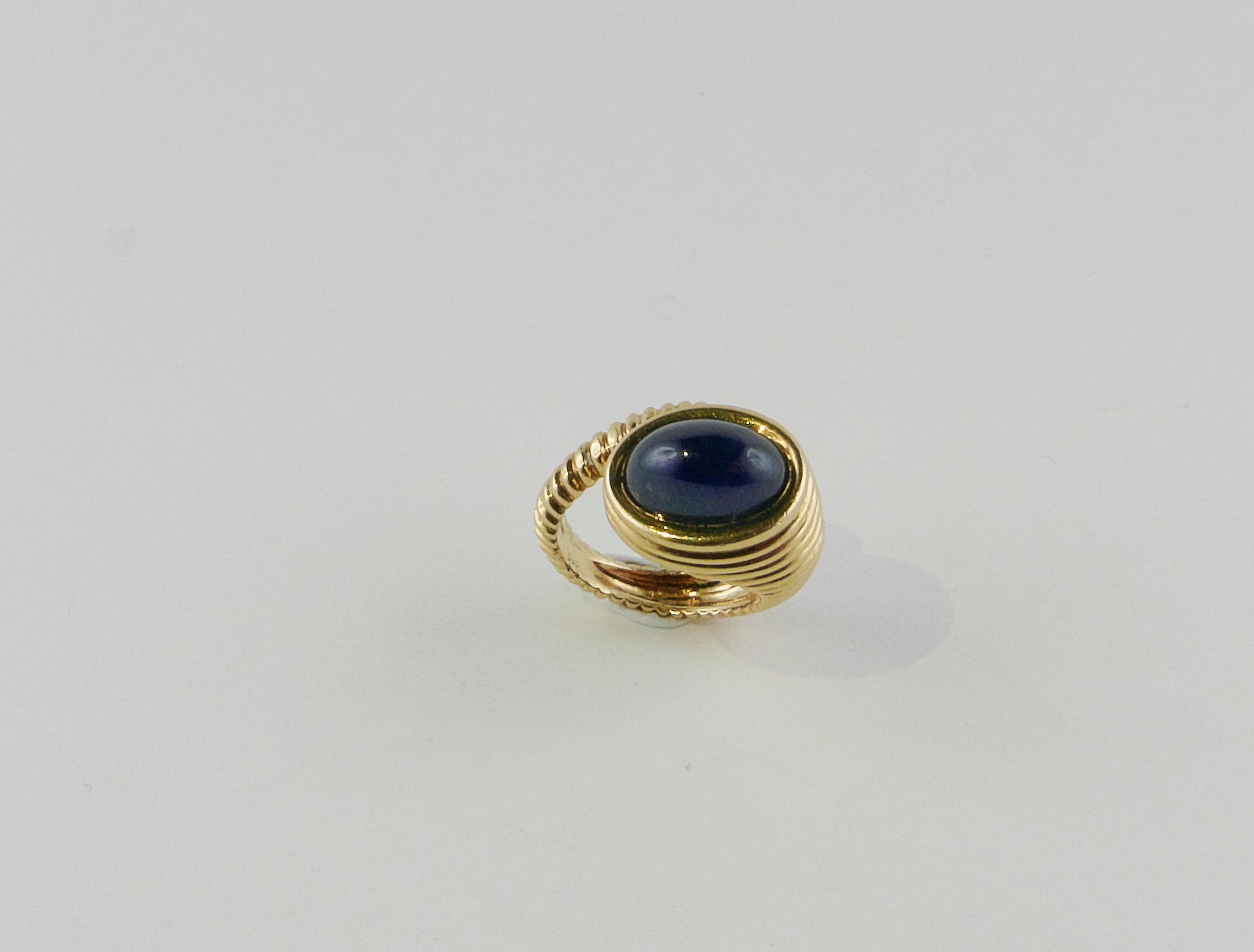1958 Cartier Yellow Gold and Sapphire Ring  1