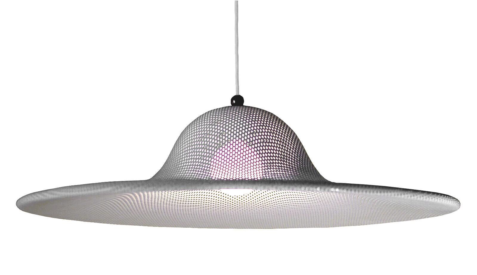 1958 Ceiling Lamp Perforated for Artimeta Soest Holland In Excellent Condition For Sale In Biella, IT