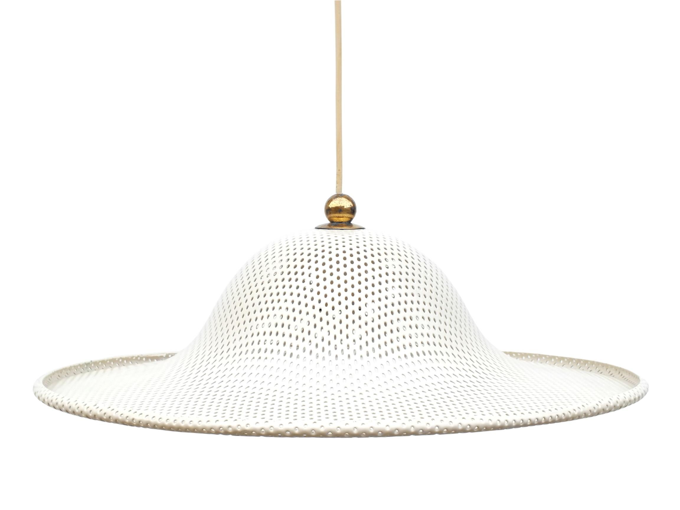 Mid-20th Century 1958 Ceiling Lamp Perforated for Artimeta Soest Holland For Sale