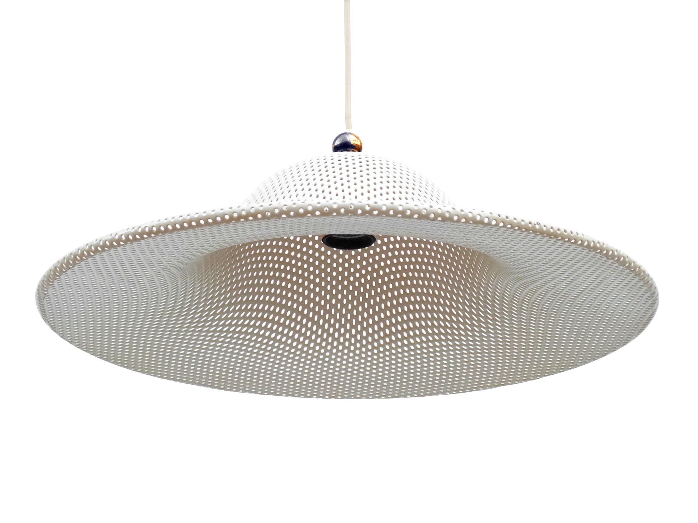 Metal 1958 Ceiling Lamp Perforated for Artimeta Soest Holland For Sale