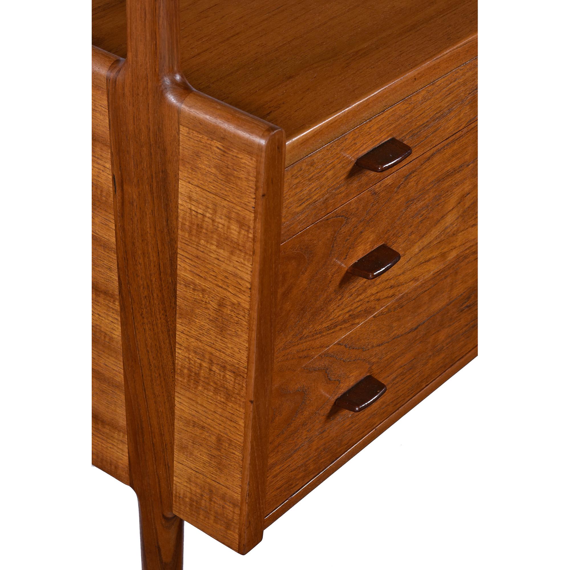 1958 Credenza Hutch Bar in teak danese di Hans Wegner per Ry Møbler In condizioni buone in vendita a Chattanooga, TN
