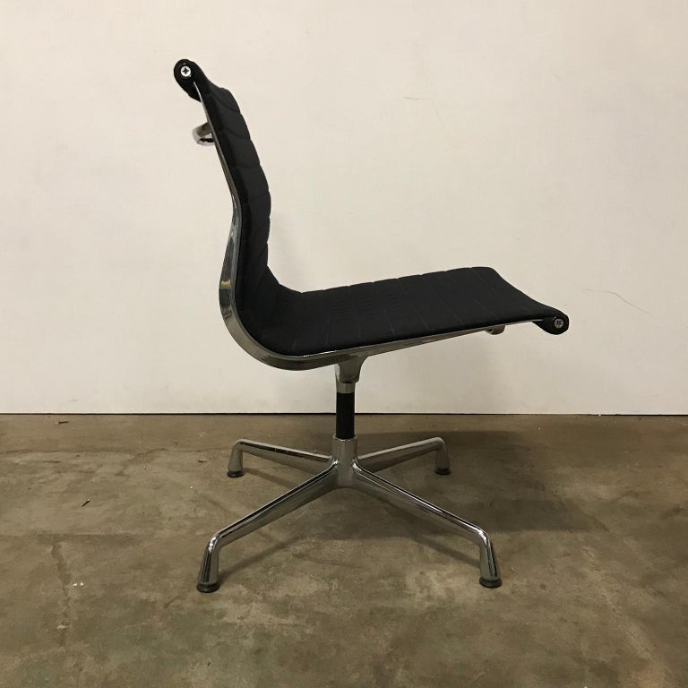 1958 Eames Ea 107 For Herman Miller Static Non Swivel Alu Chair