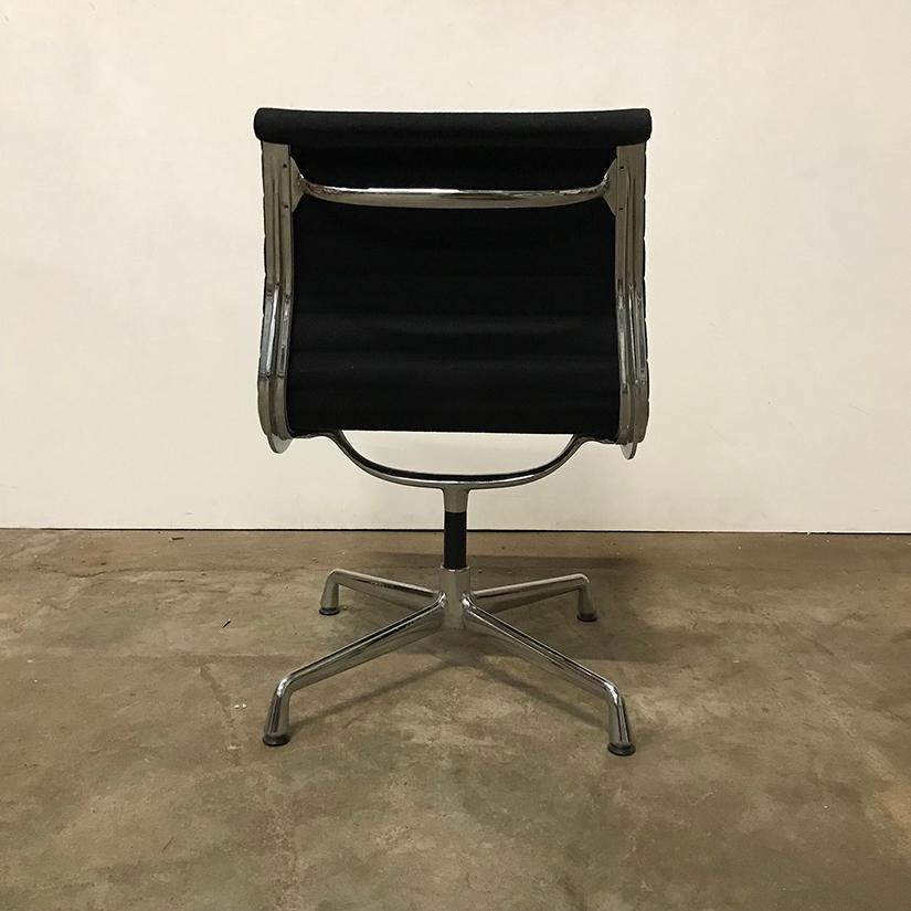 1958, Eames, EA 107 for Herman Miller, Static Non Swivel Alu Chair In Good Condition For Sale In Amsterdam IJMuiden, NL