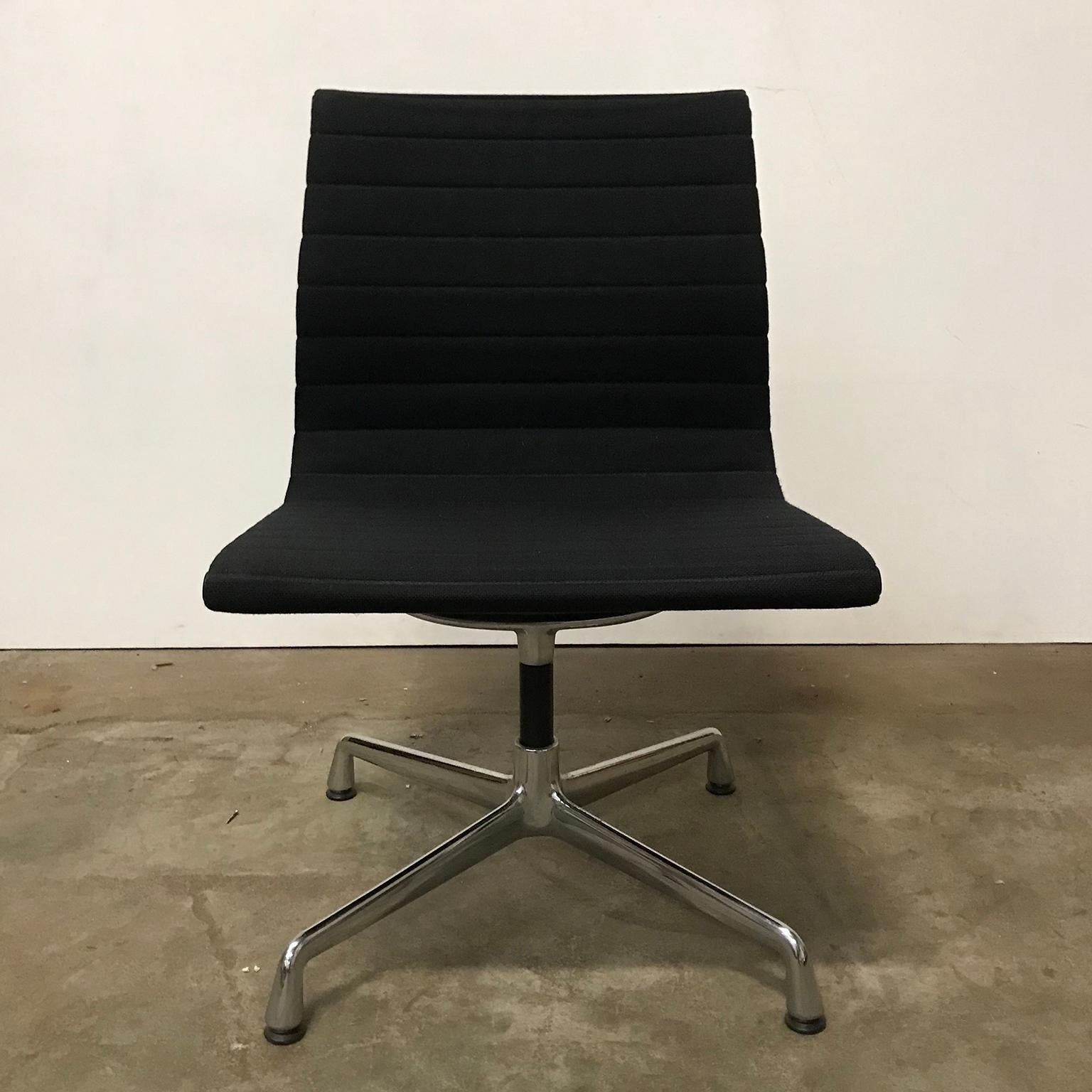 Mid-20th Century 1958, Eames, EA 107 for Herman Miller, Static Non Swivel Alu Chair For Sale