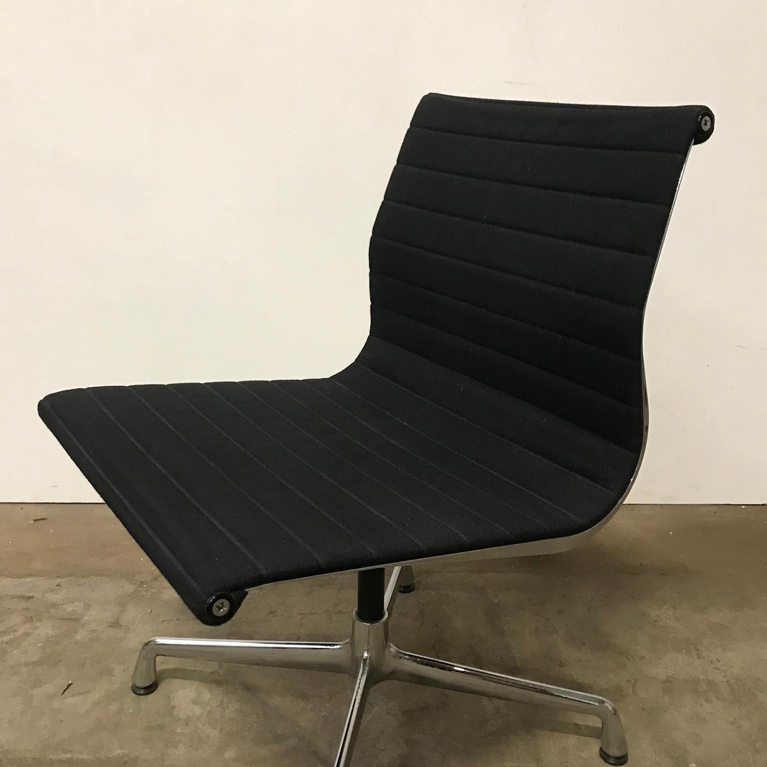 1958, Eames, EA 107 for Herman Miller, Static Non Swivel Alu Chair For Sale 1