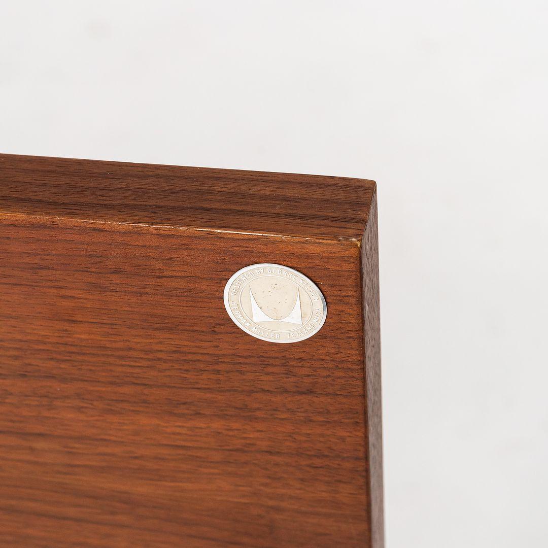 1958 George Nelson for Herman Miller Full-Sized Walnut Headboard with Label For Sale 4
