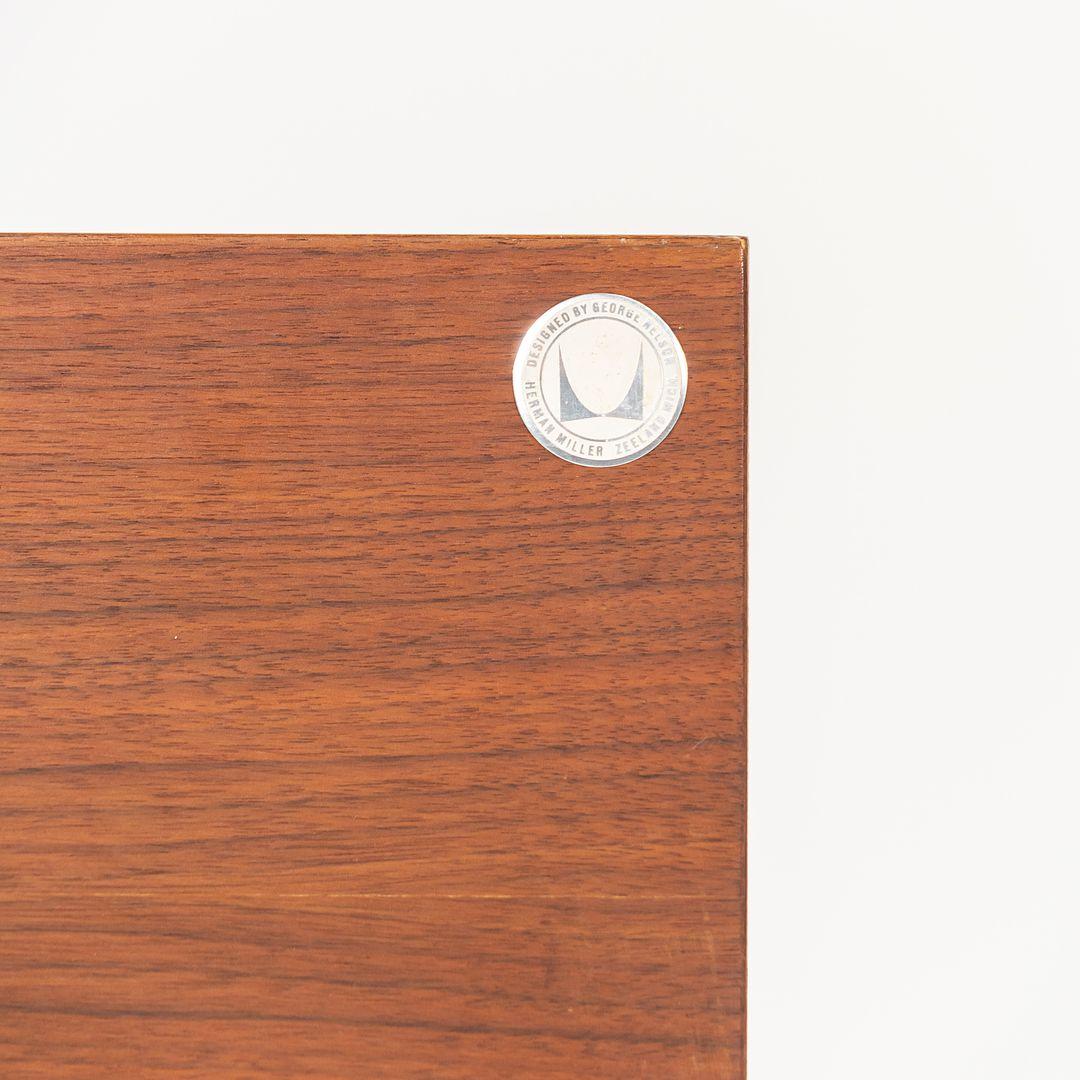 1958 George Nelson for Herman Miller Full-Sized Walnut Headboard with Label For Sale 2