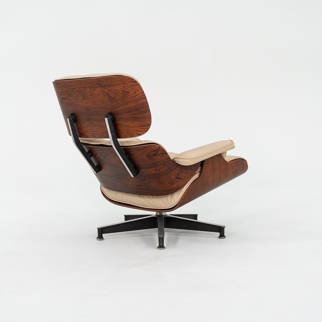 Modern 1958 Herman Miller Eames Lounge Chair and Ottoman in Brazilian Rosewood For Sale