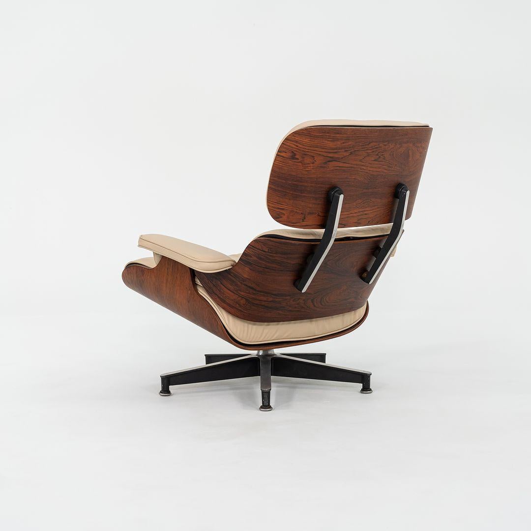 American 1958 Herman Miller Eames Lounge Chair and Ottoman in Brazilian Rosewood For Sale