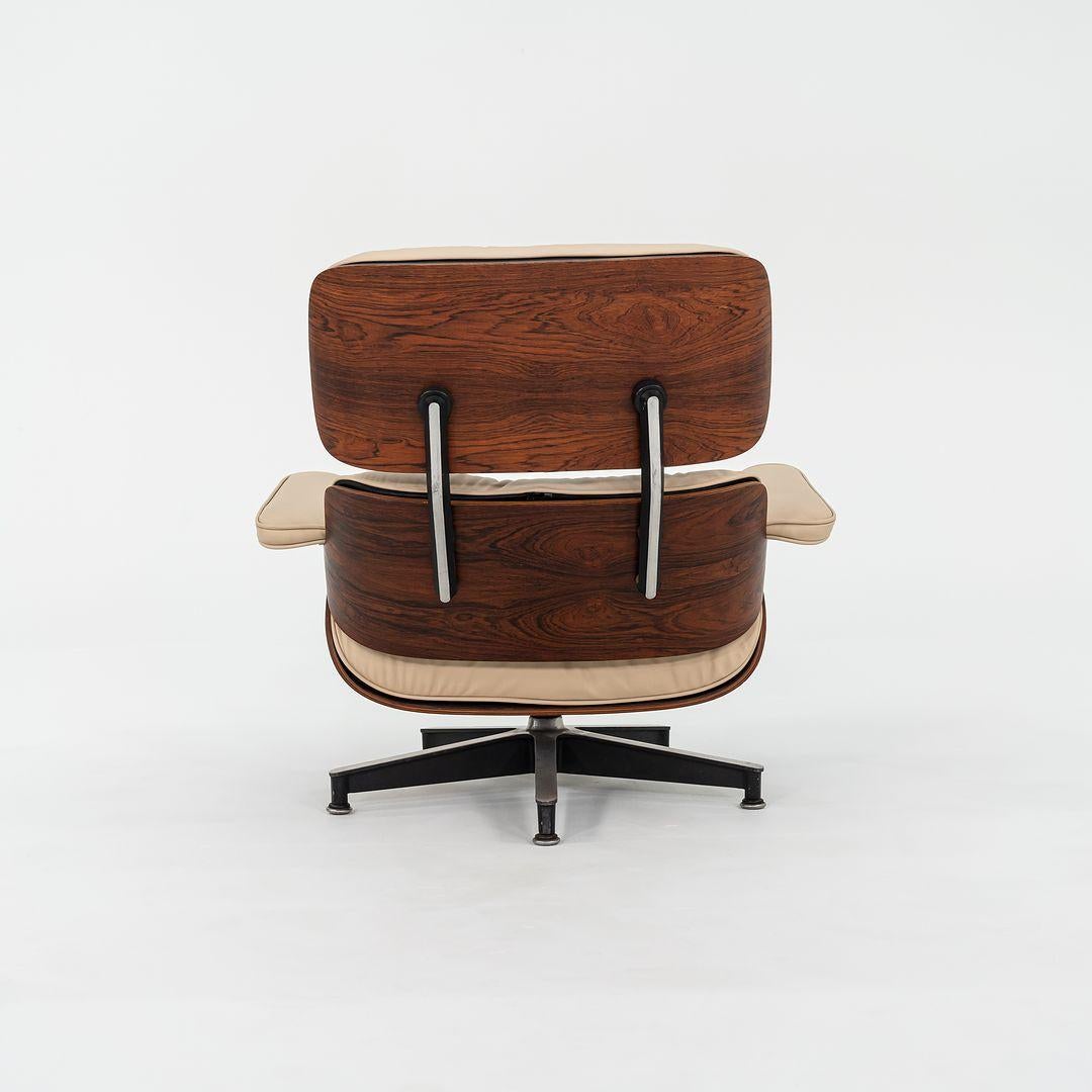 Mid-20th Century 1958 Herman Miller Eames Lounge Chair and Ottoman in Brazilian Rosewood For Sale