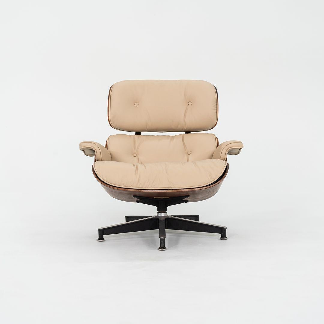 1958 Herman Miller Eames Lounge Chair and Ottoman in Brazilian Rosewood For Sale 1