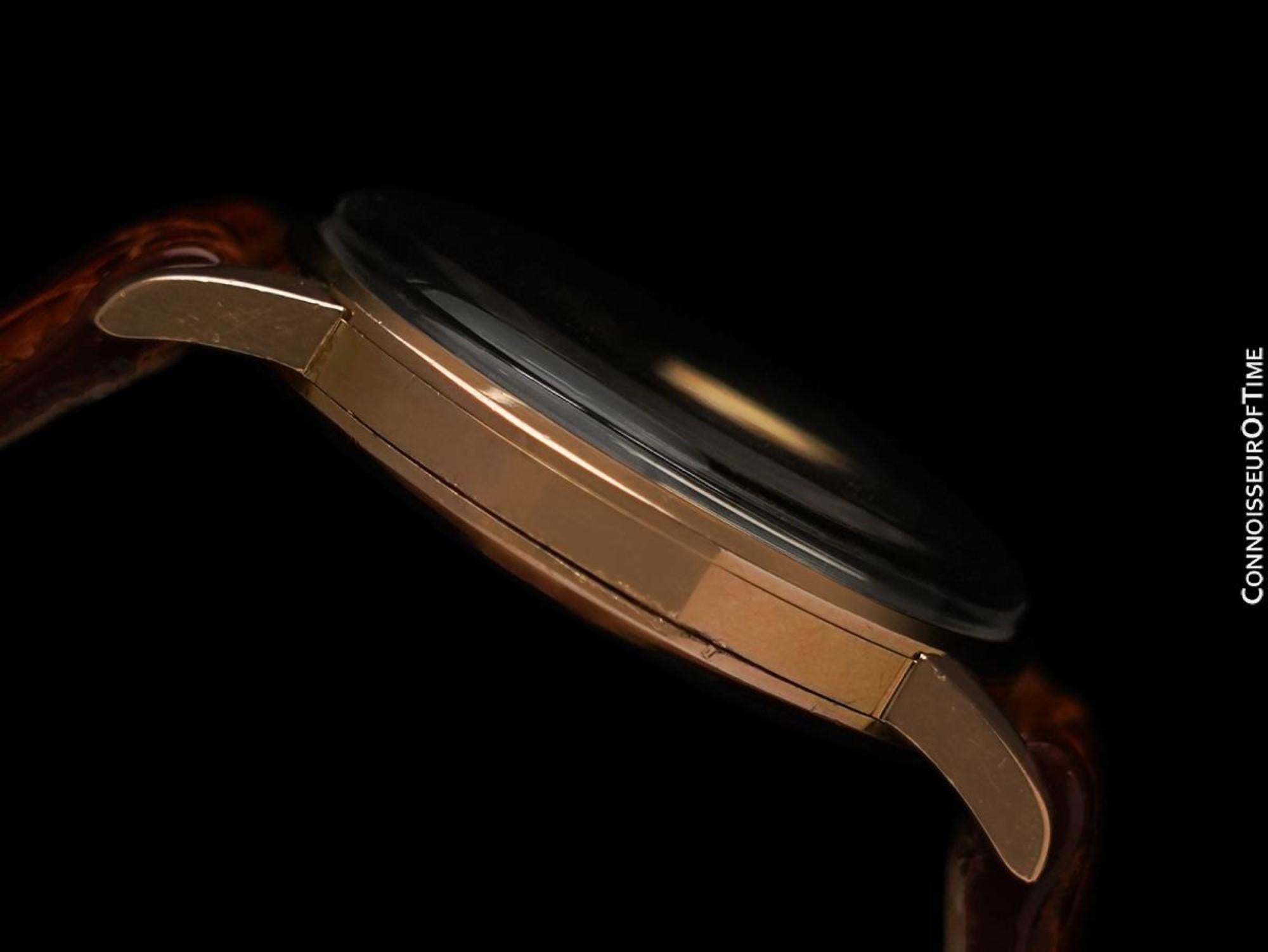 1958 IWC Vintage Cal. 853 Automatic Mens 18K Rose Gold Watch - Original Papers 1