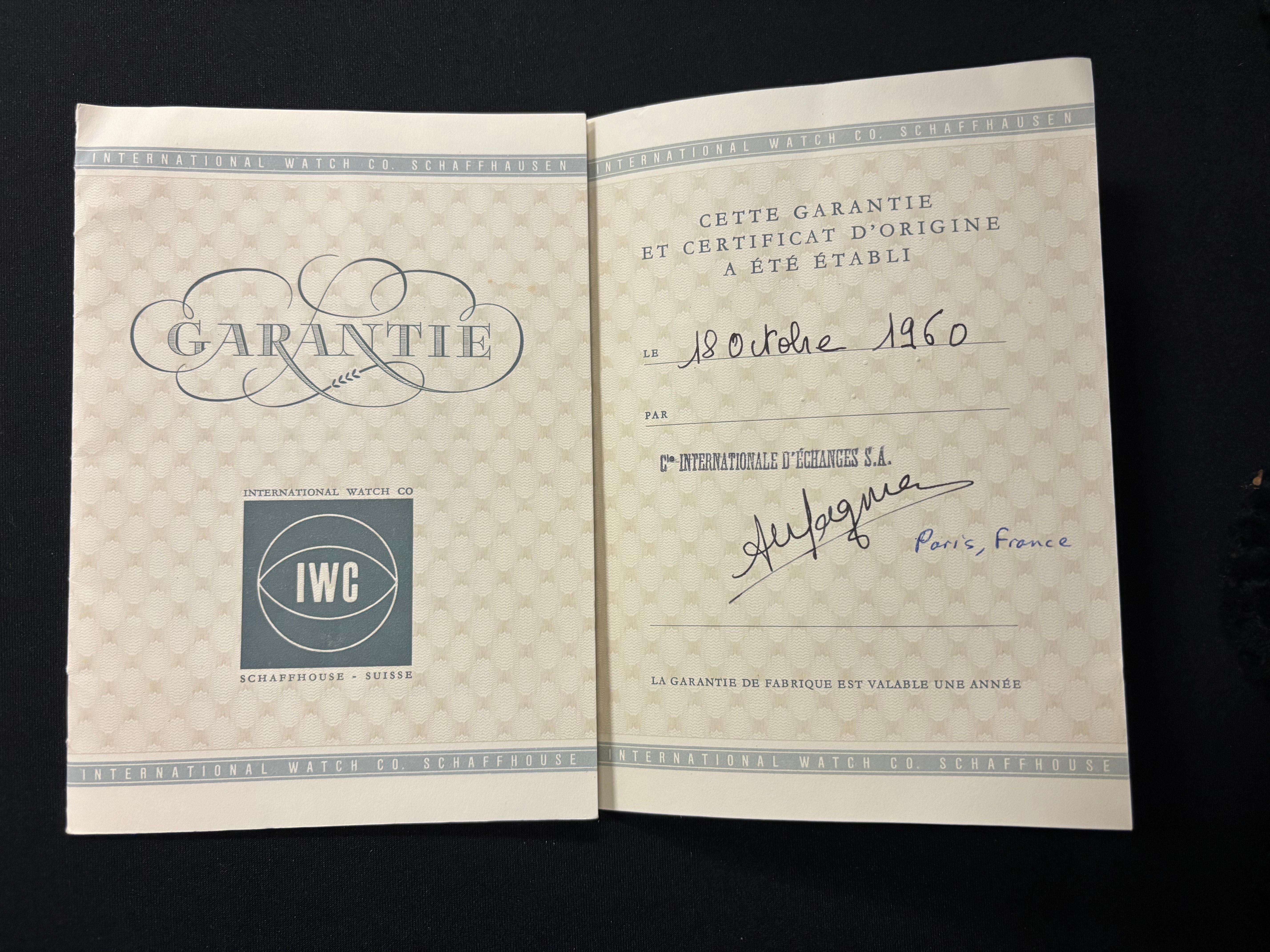 1958 IWC Vintage Cal. 853 Automatic Mens 18K Rose Gold Watch - Original Papers 5