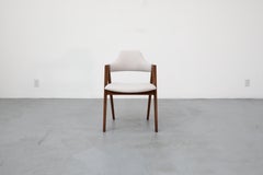 1958 Sedia Kai Kristiansen "Compass" con struttura in teak e rivestimento in osso