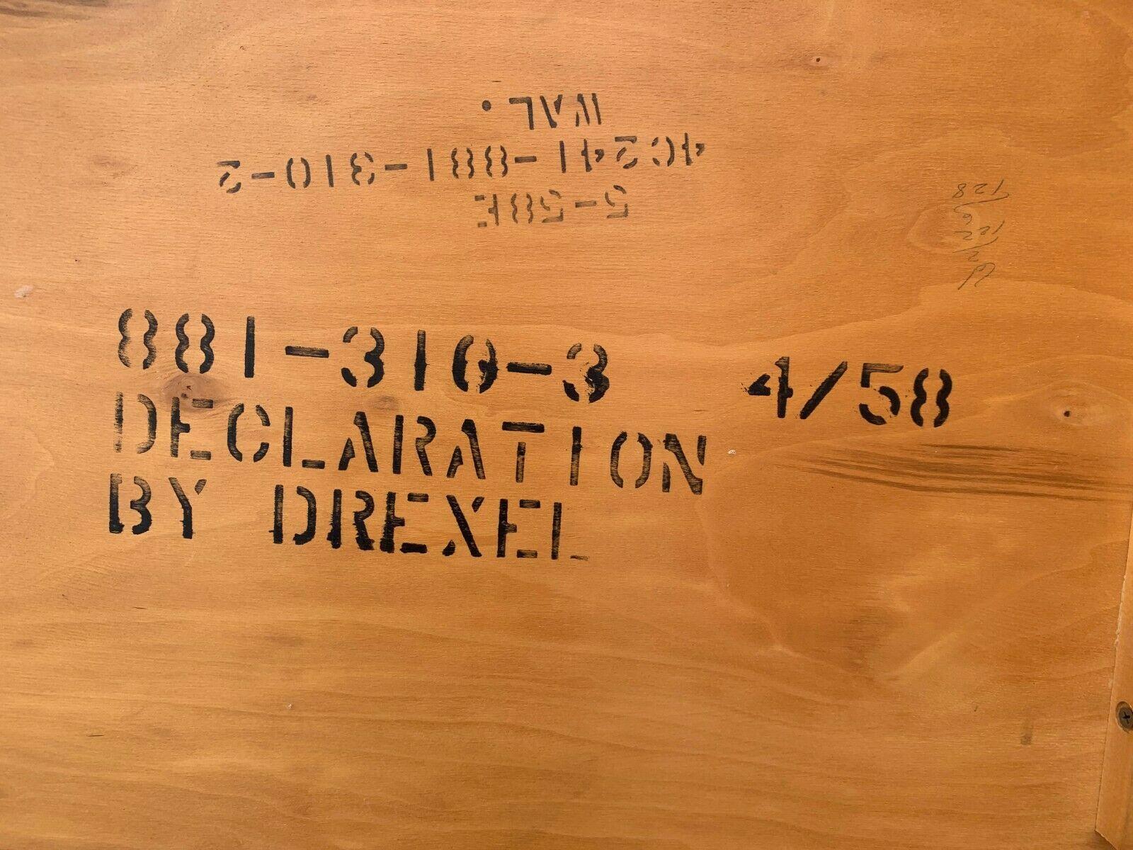 Wood 1958 Mid-Century Modern Drexel Declaration End Tables Kipp Stewart