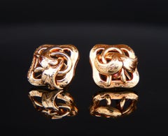 1958 Pendientes Nórdicos Oro macizo 18K / 2.32gr