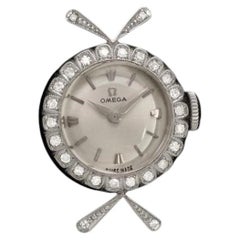1958 Omega Vintage Ladies Mid-Century Dress Watch - Platinum & Diamonds