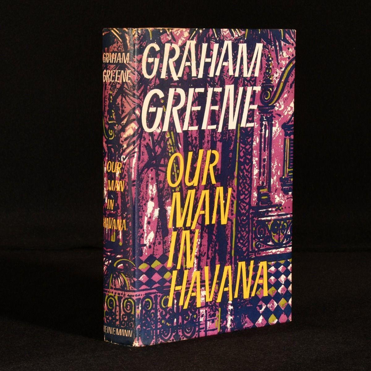 A smart first edition copy of this black comedy by Graham Greene, an exceptional novel by one of the leading writers of the twentieth century, scarce to see in the promotional wraparound band.

The first edition, first impression of this work.

In