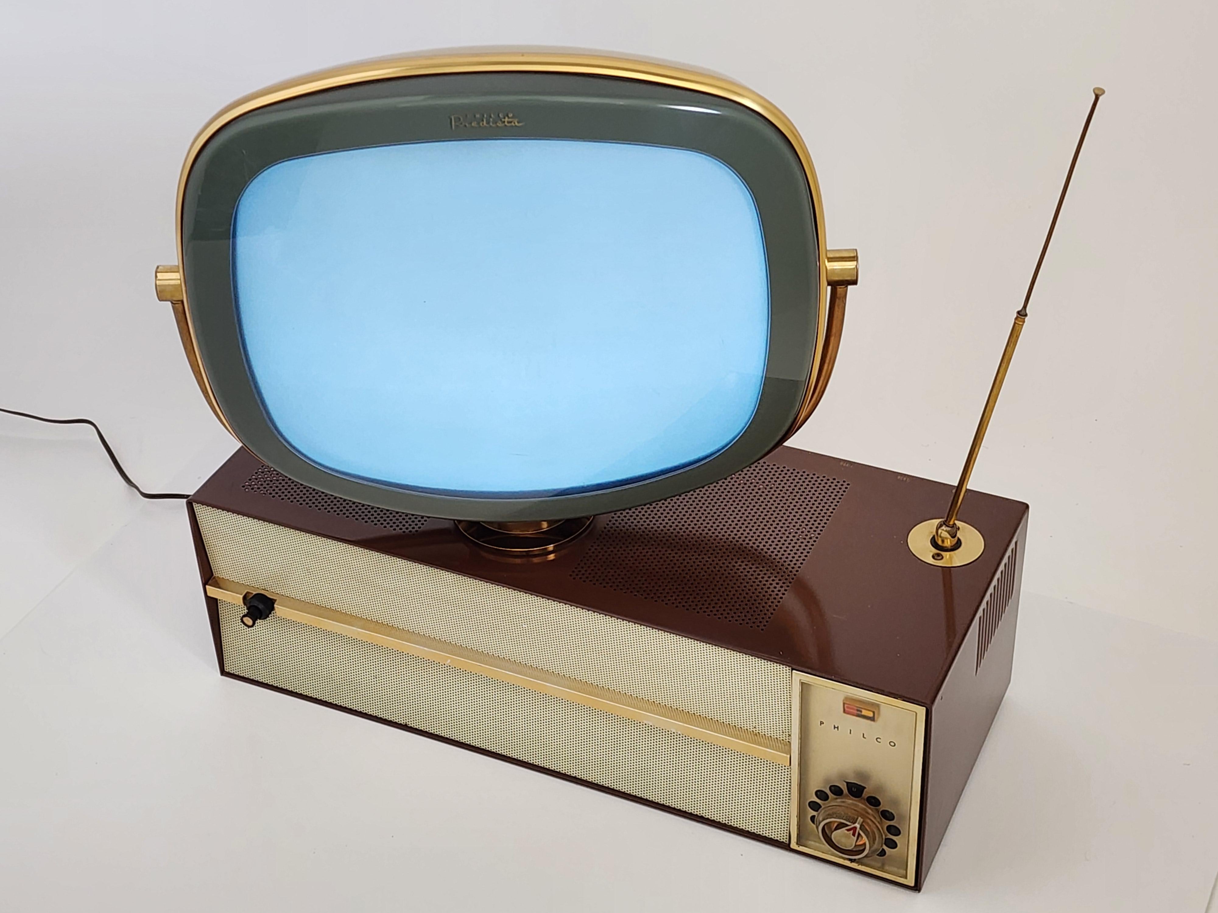 Metal 1958 Philco Predicta 'Princess' Swivel Screen Television, North America