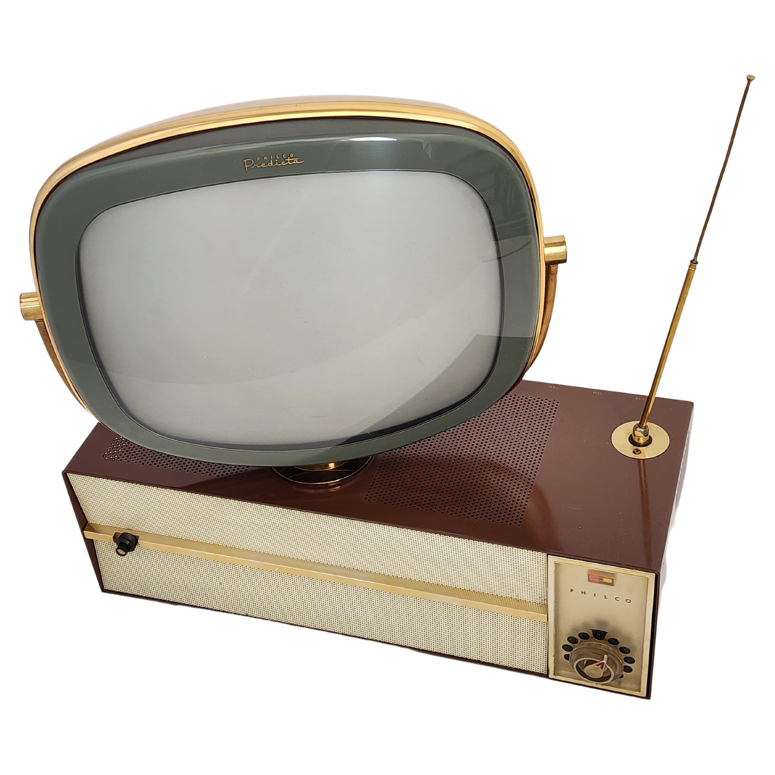 Fully functional iconic Predicta television made by Philco in 1958.

Designers ; Catherine Winkler , Richard Whipple and Severin Jonnaffen. 

Model ' Princess' 3410.

All is original , in great condition and in working order. 

Screen pivot 360