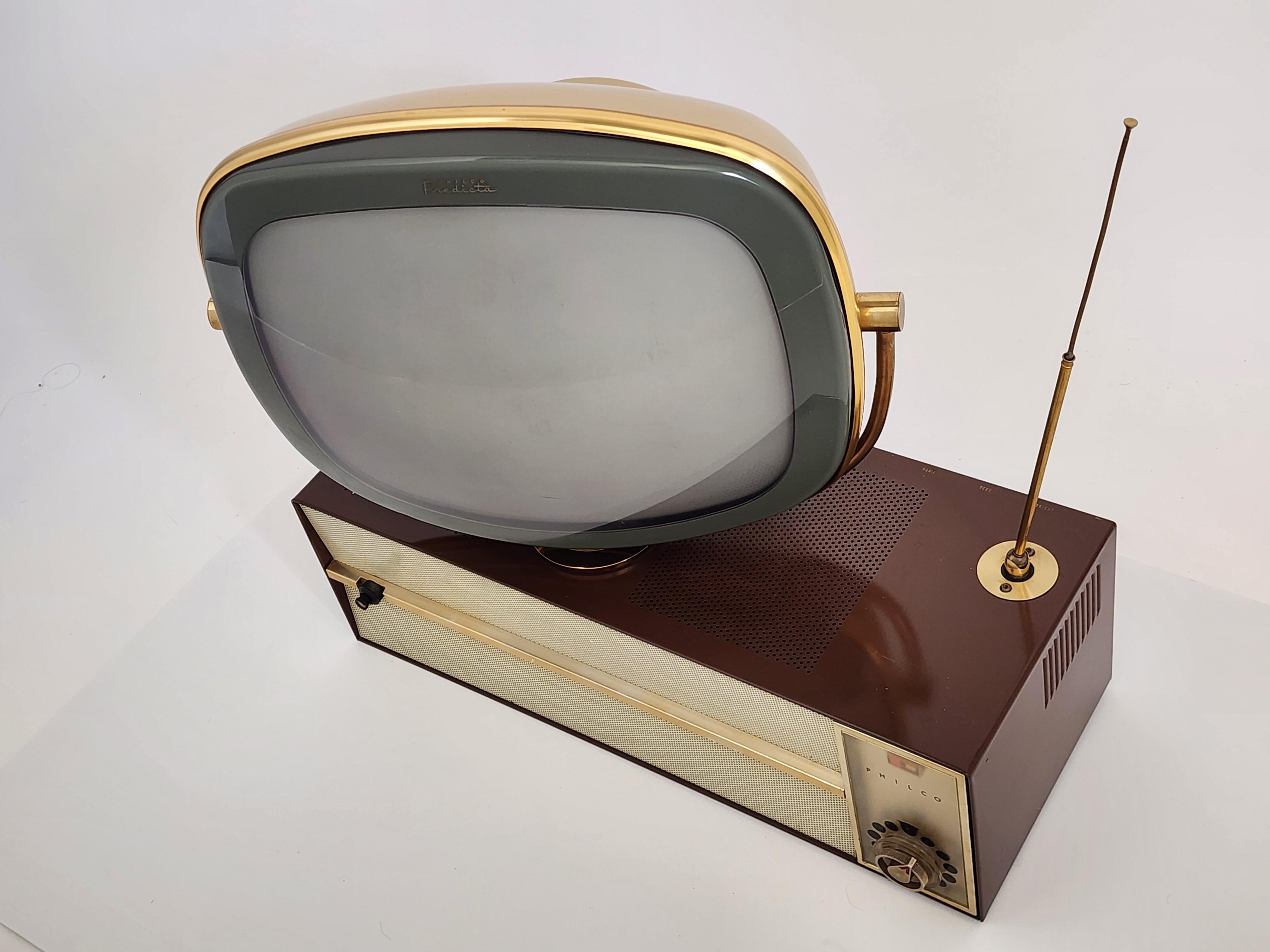 Mid-Century Modern 1958 Philco Predicta 'Princess' Swivel Screen Television, North America