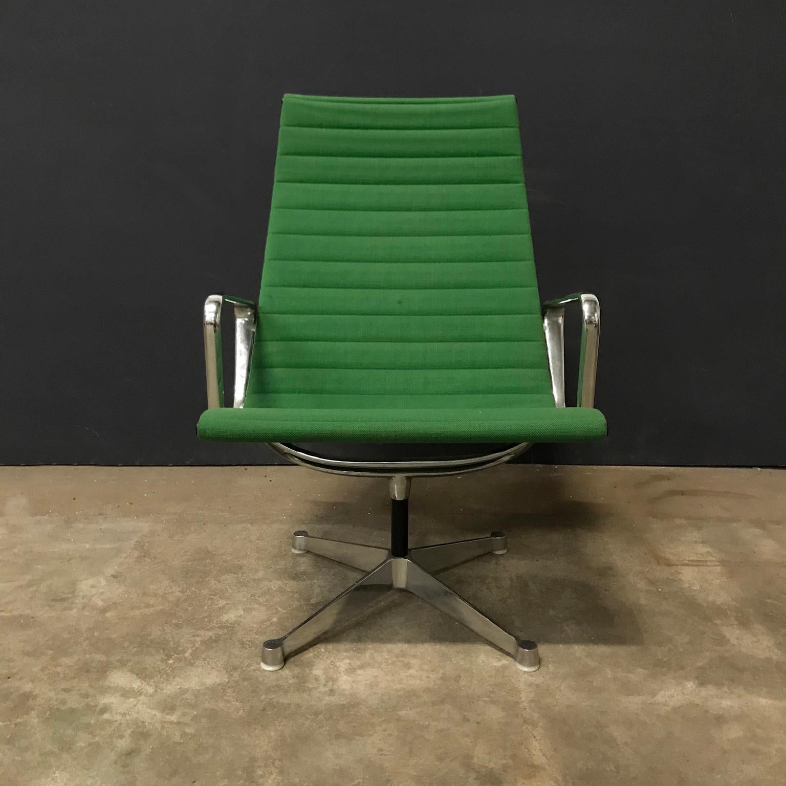 20th Century 1958, Ray / Charles Eames; Miller, EA 116, Flat Base Easy Chair in Apple Green   For Sale