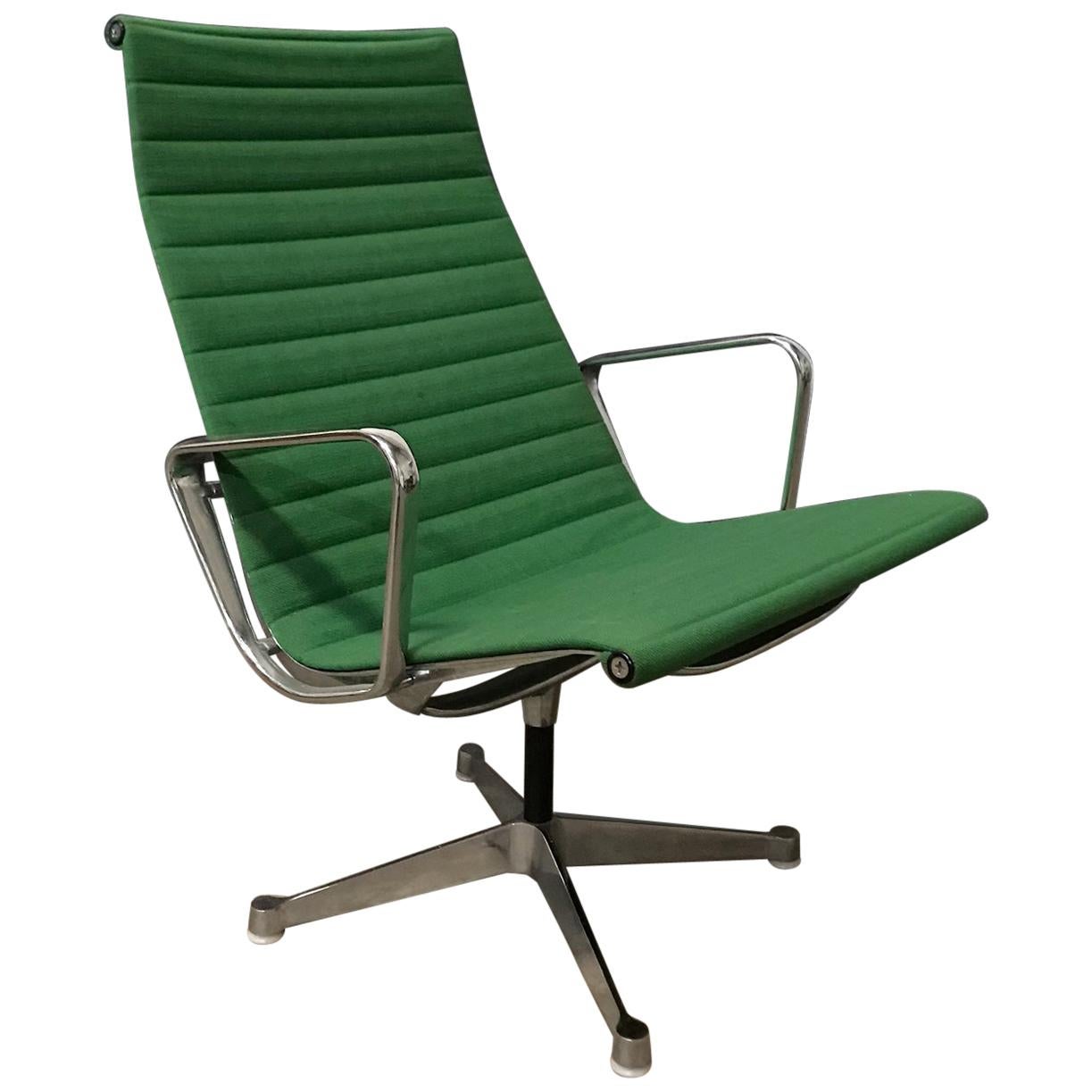 1958, Ray / Charles Eames; Miller, EA 116, Flat Base Easy Chair in Apple Green  