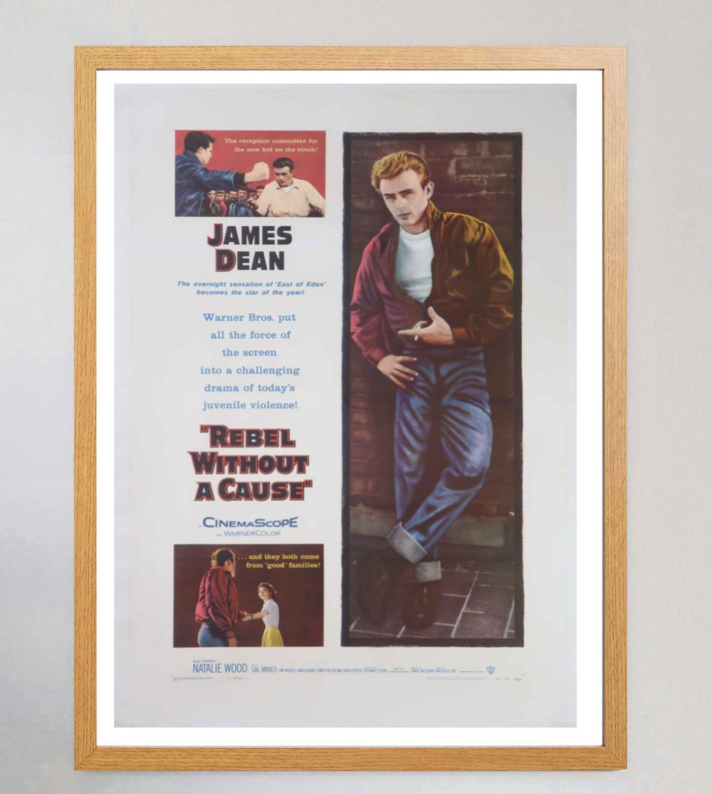 1955 Rebel Without a Cause Original Vintage Poster In Good Condition For Sale In Winchester, GB