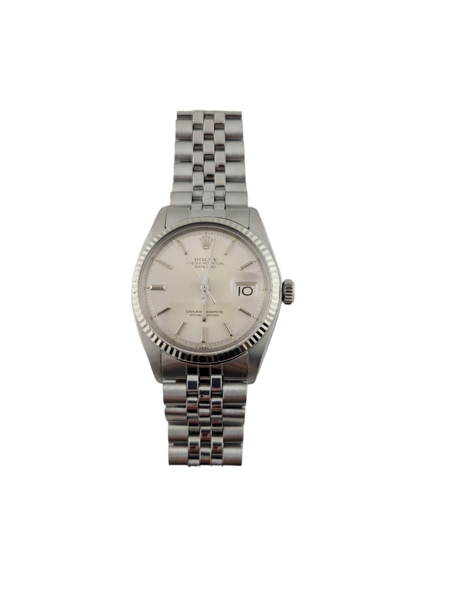 1958 Rolex Datejust 1601 Men's Watch Stainless Silver Dial 1601 3