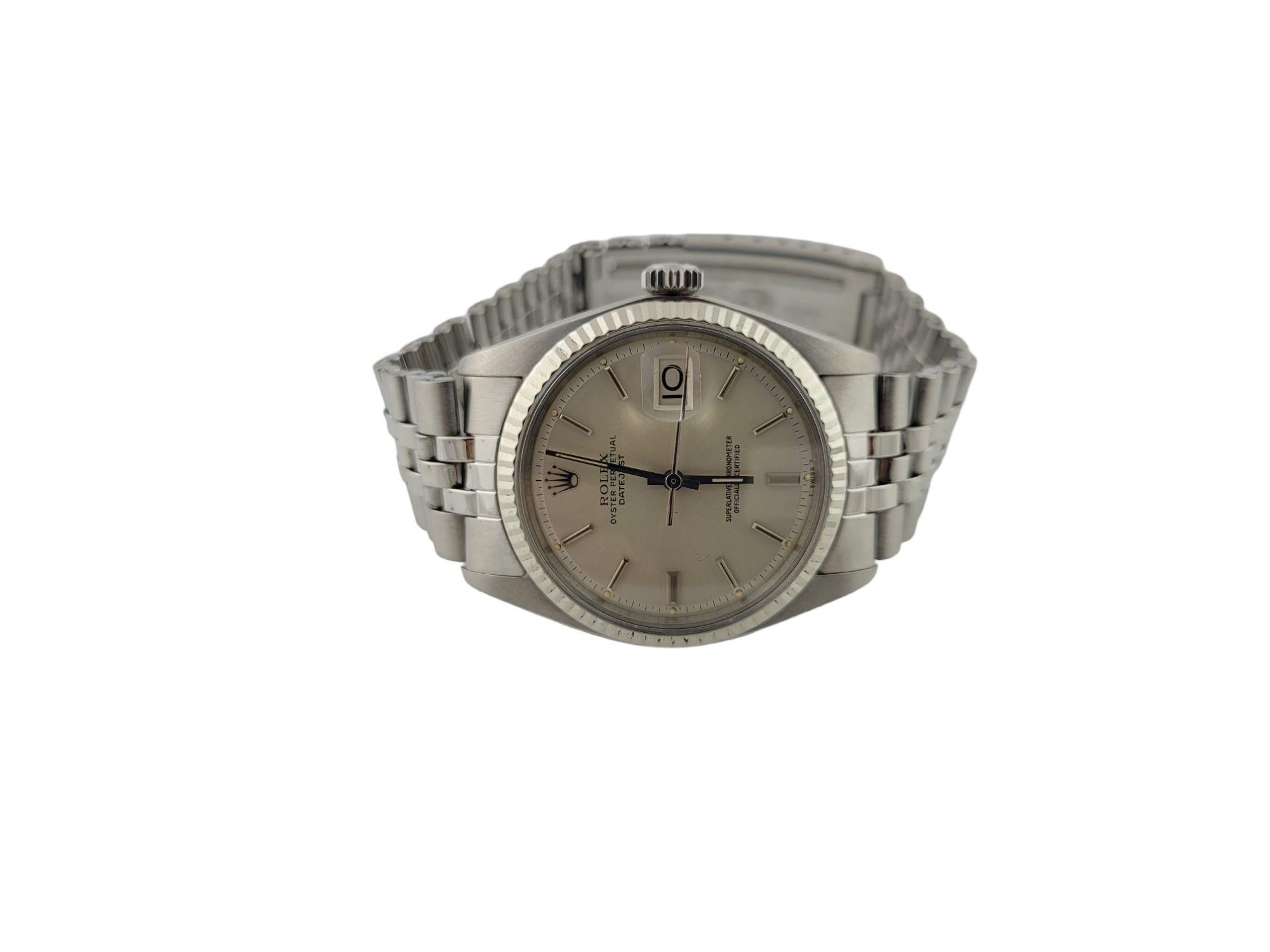 1958 Rolex Datejust 1601 Men's Watch Stainless Silver Dial 1601 5