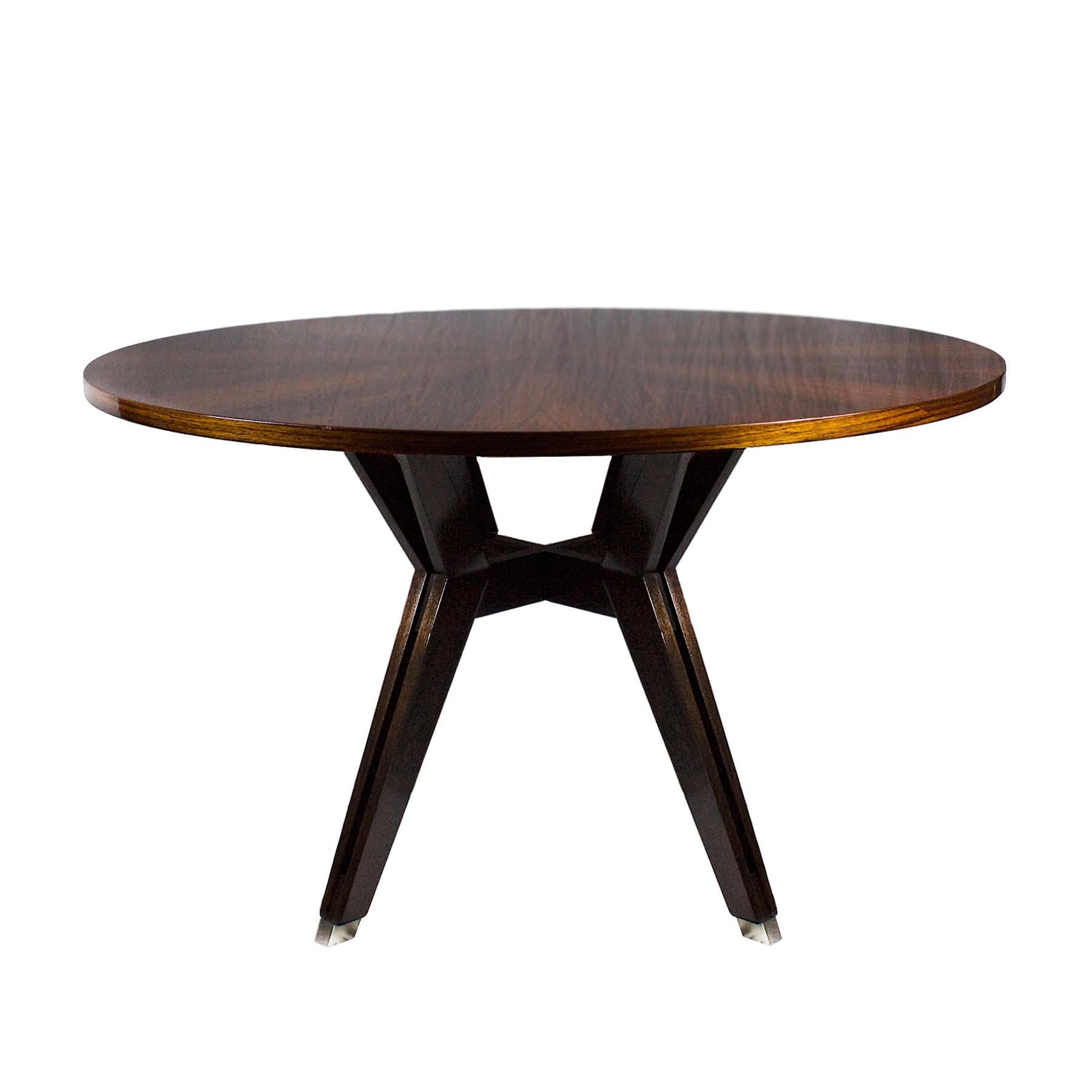 Moderner Tisch aus der Mitte des Jahrhunderts von Ico Parisi aus Nussbaum und Mahagoni Palme –  Italien (Moderne der Mitte des Jahrhunderts) im Angebot