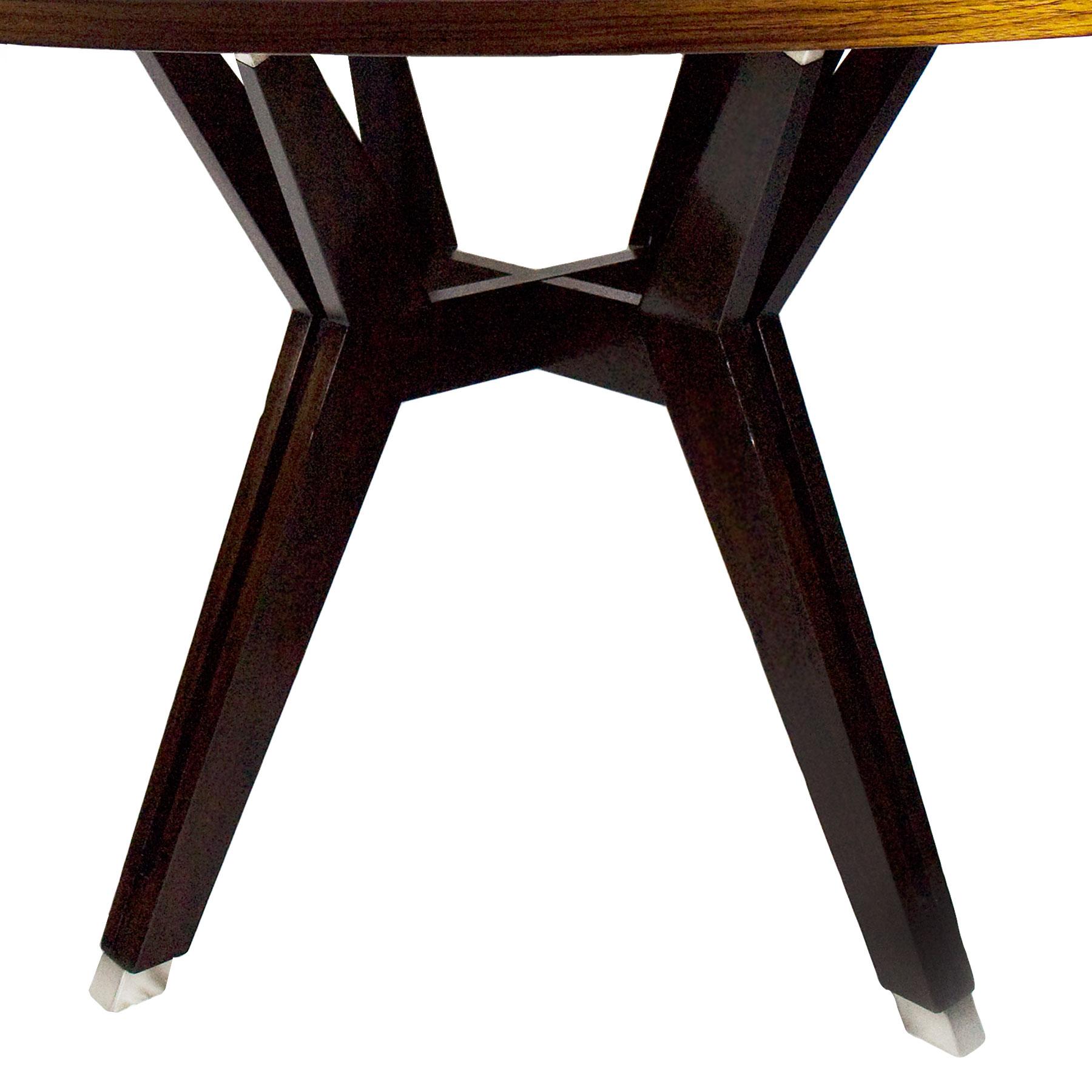 Moderner Tisch aus der Mitte des Jahrhunderts von Ico Parisi aus Nussbaum und Mahagoni Palme –  Italien im Zustand „Gut“ im Angebot in Girona, ES