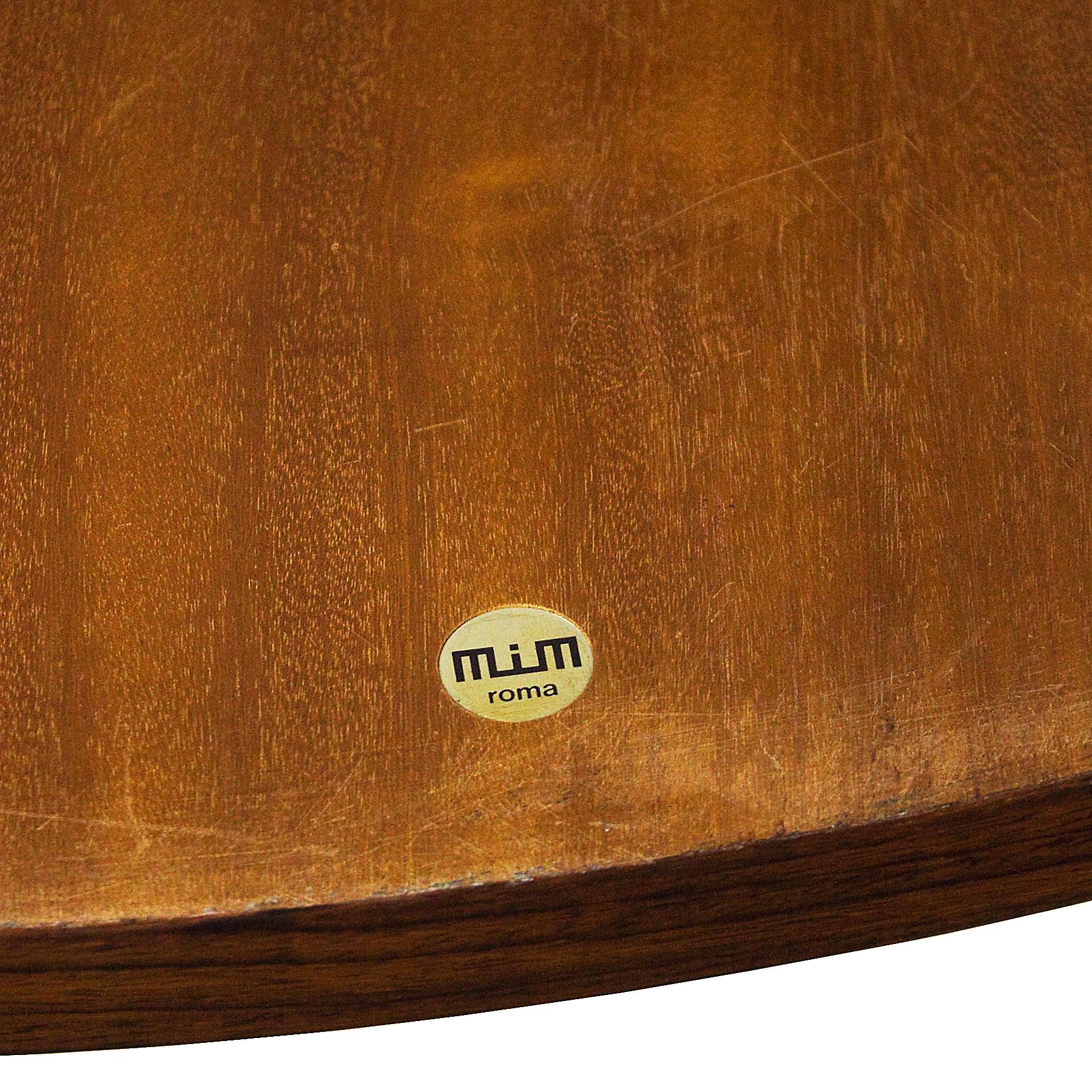 Moderner Tisch aus der Mitte des Jahrhunderts von Ico Parisi aus Nussbaum und Mahagoni Palme –  Italien im Angebot 1