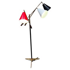 1958 Stil Arredoluce Frühe Triennale-Stehlampe, Italien