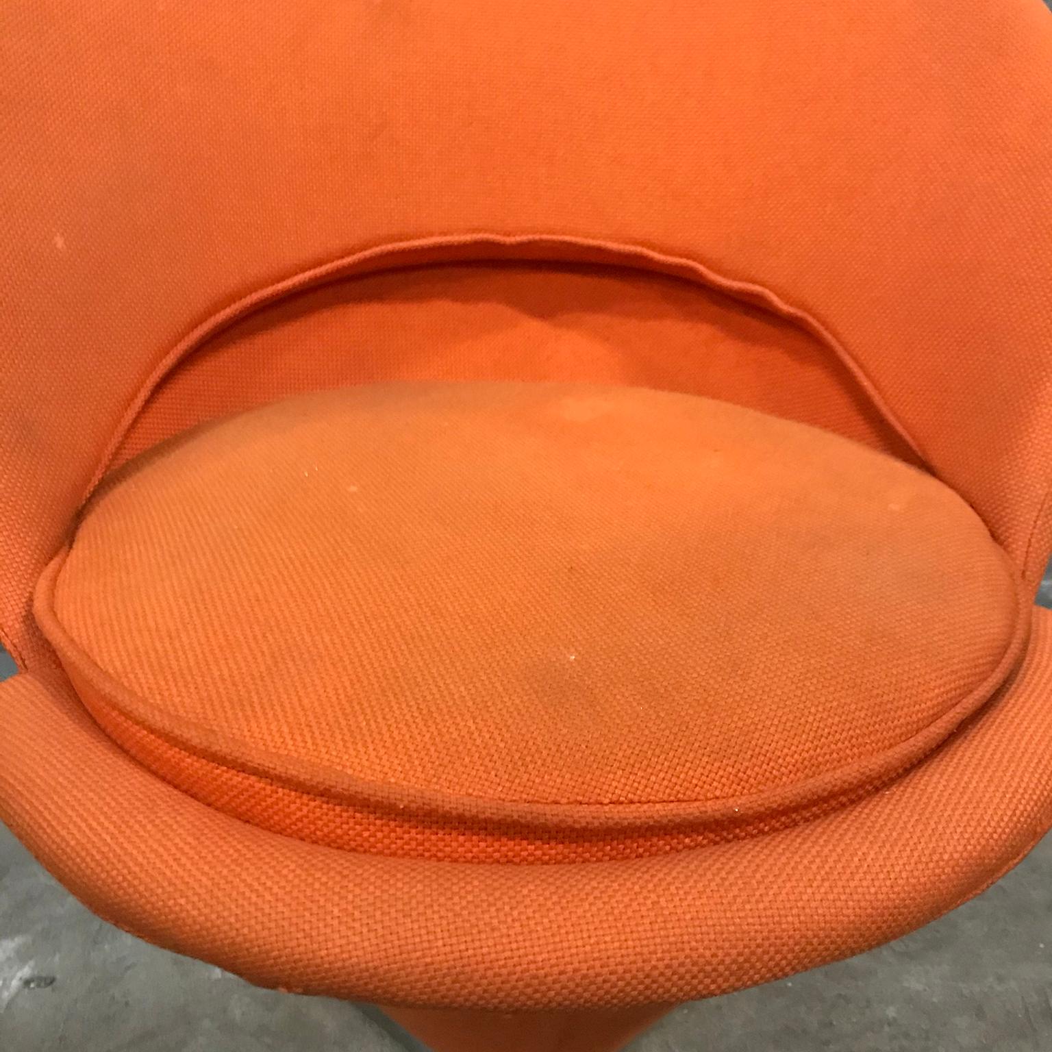 1958, Verner Panton for Rosenthal, Cone Chair in Original Orange Fabric 1