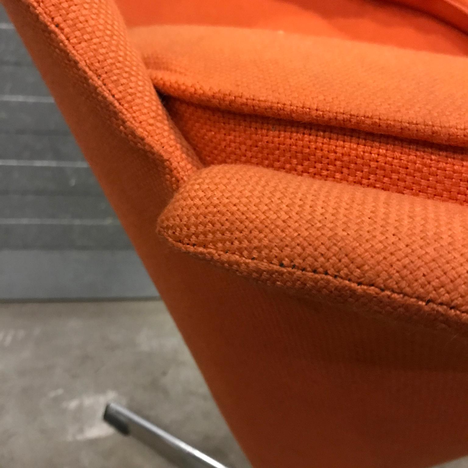 1958, Verner Panton for Rosenthal, Cone Chair in Original Orange Fabric 2