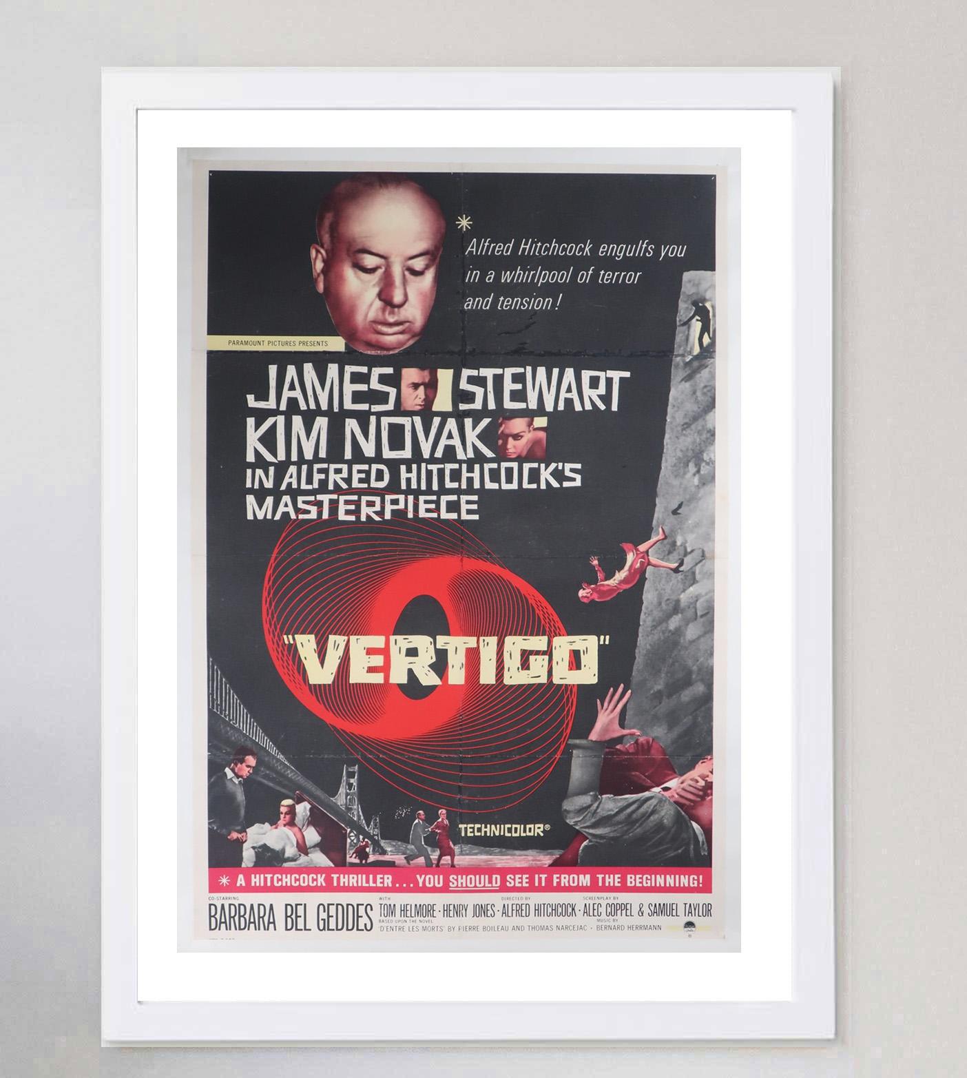 Original-Vintage-Poster, Vertigo, 1958 (amerikanisch)