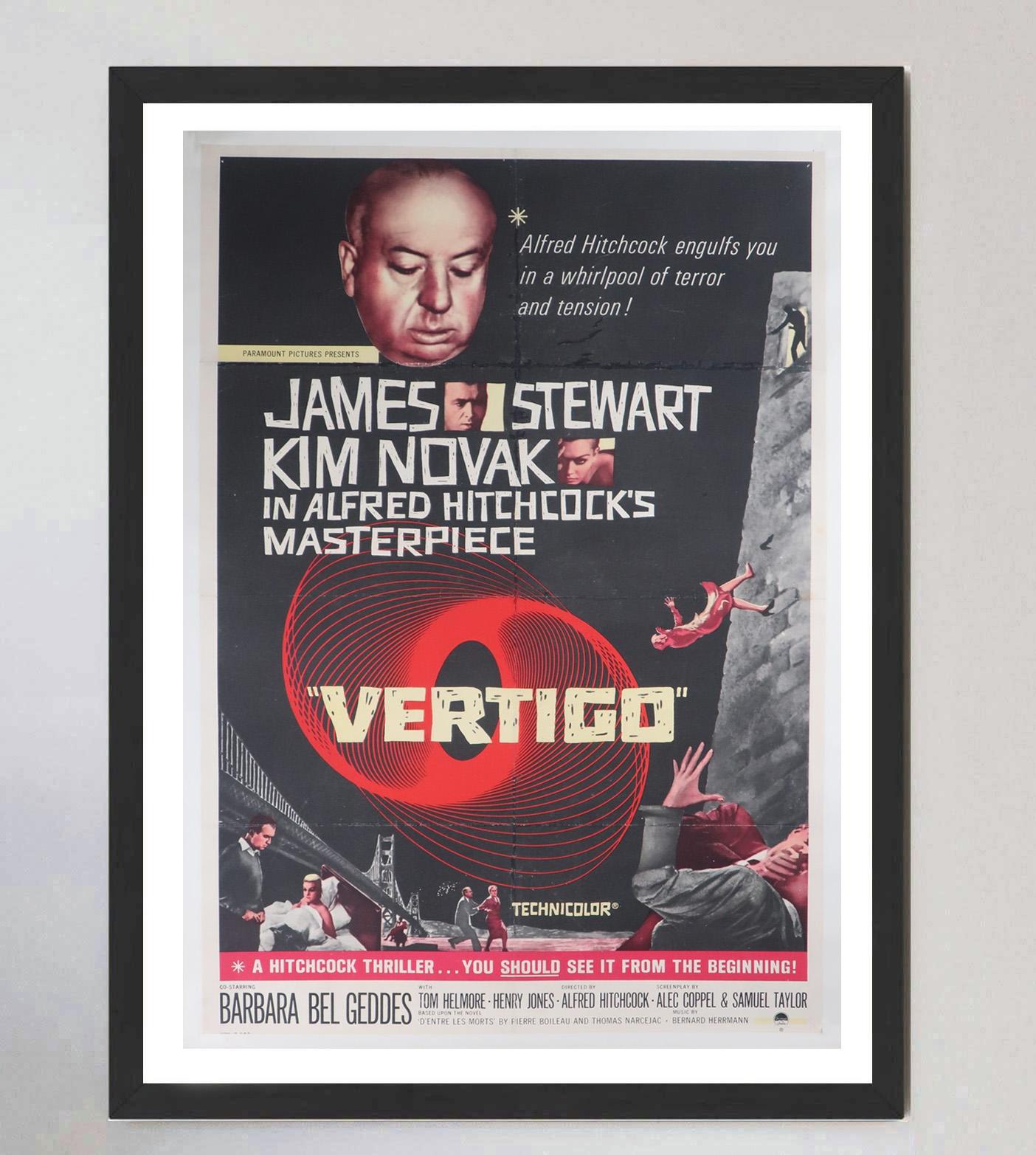 Original-Vintage-Poster, Vertigo, 1958 im Zustand „Gut“ in Winchester, GB