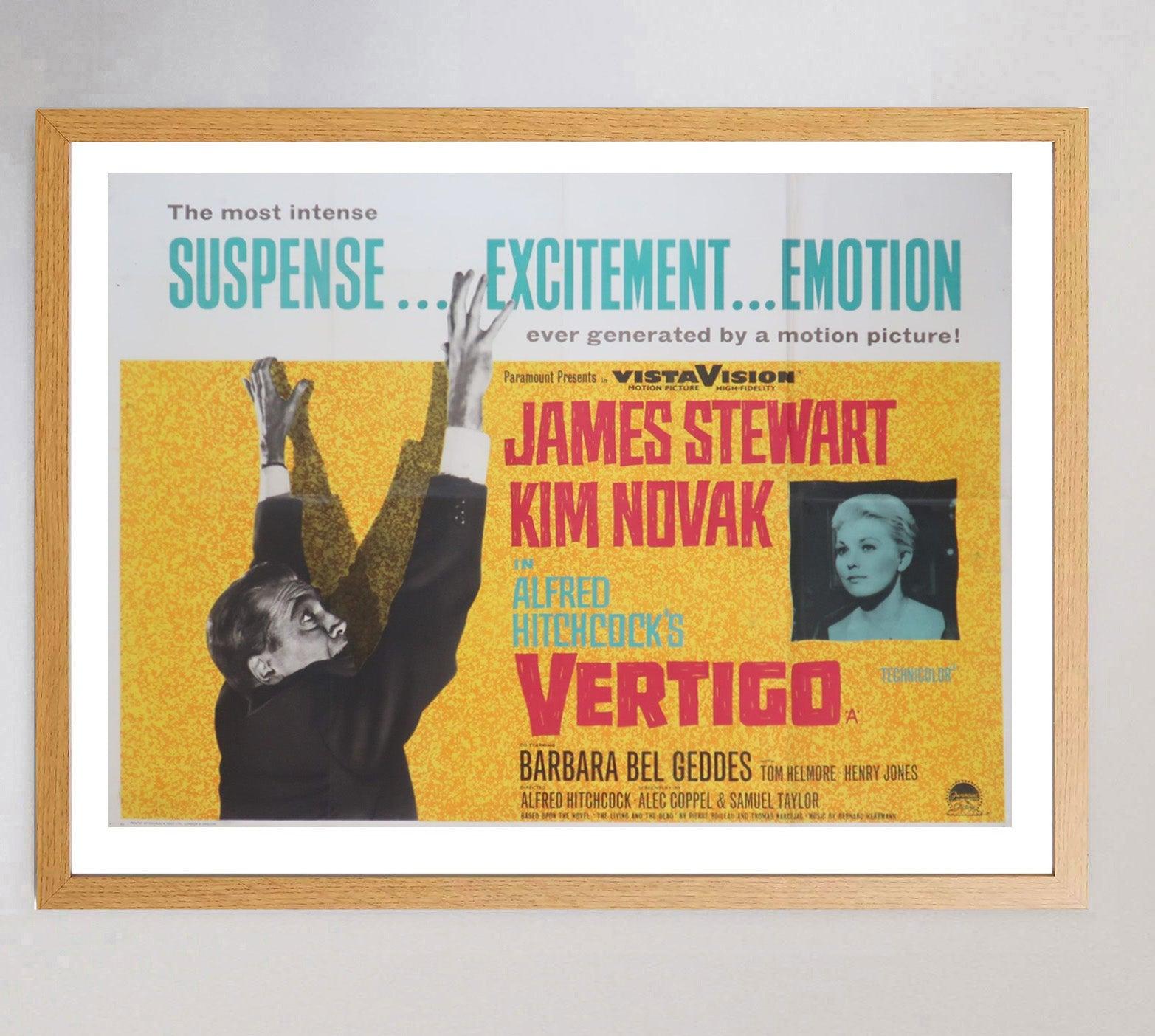 British 1958 Vertigo UK Quad Original Vintage Poster For Sale