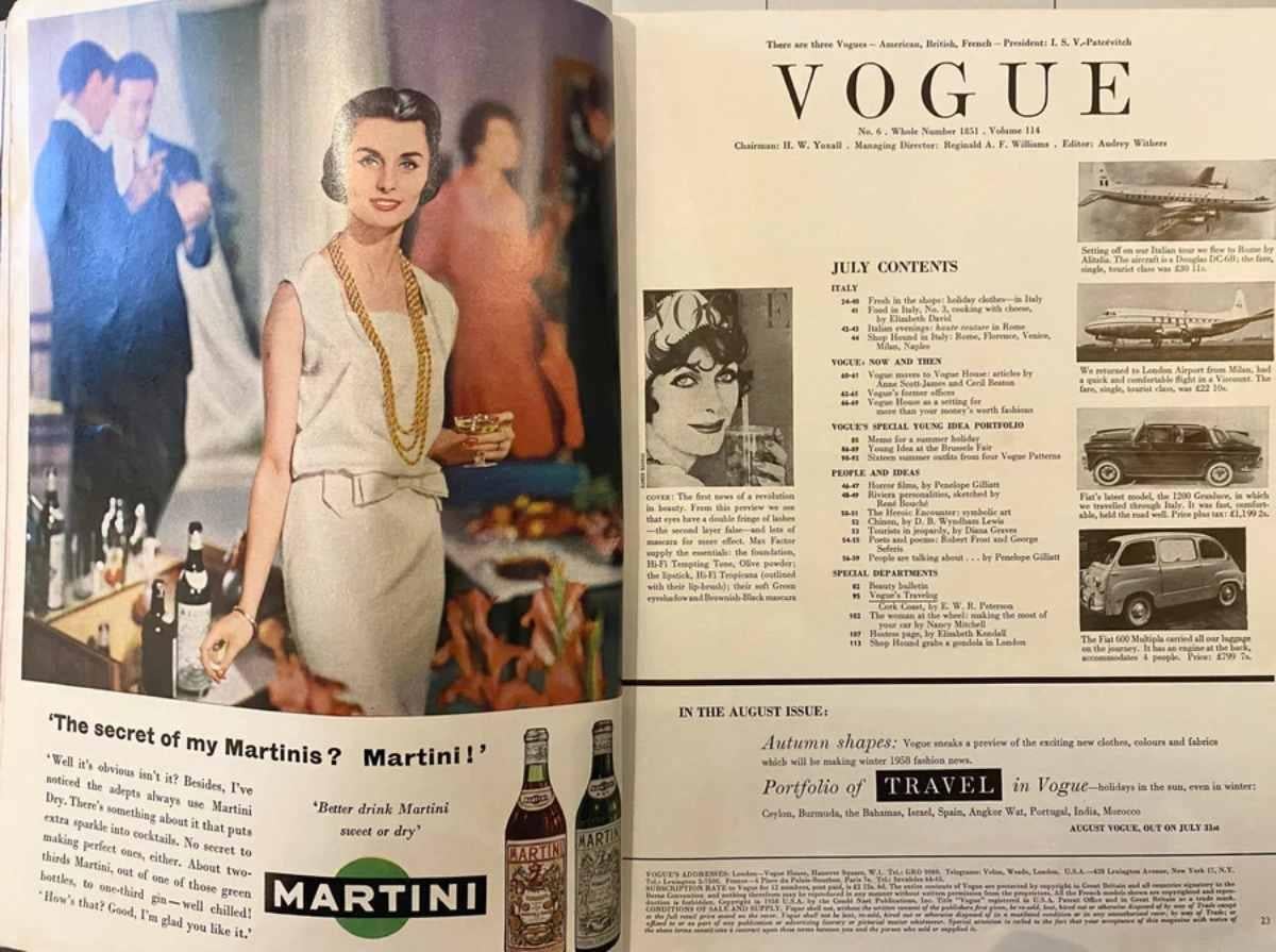 1958 Vogue – Titelbild von Norman Parkinson im Angebot 1