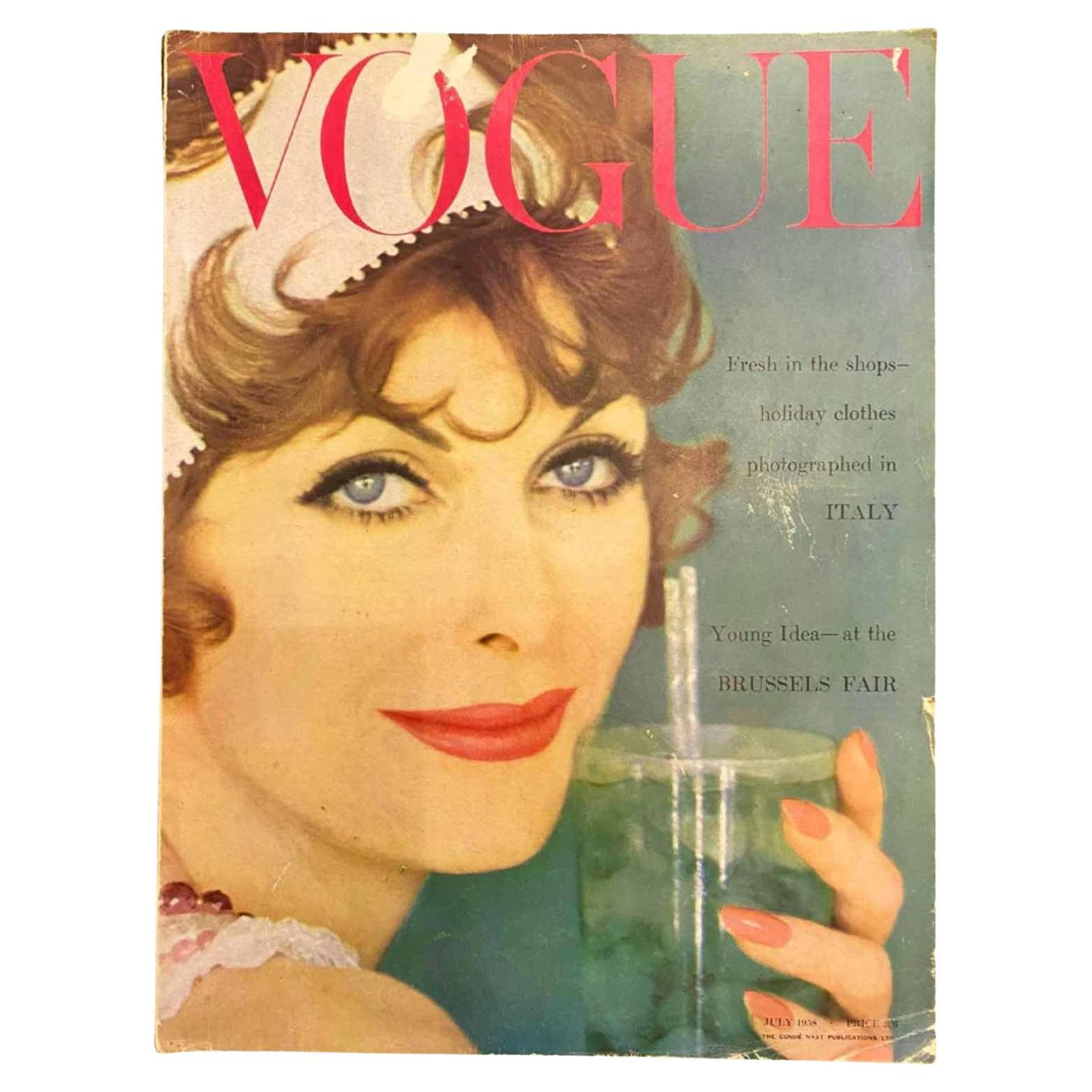 1958 Vogue - Cover by by Norman Parkinson For Sale
