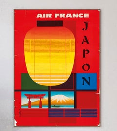 1959 Air France - Japon Cartel Vintage Original