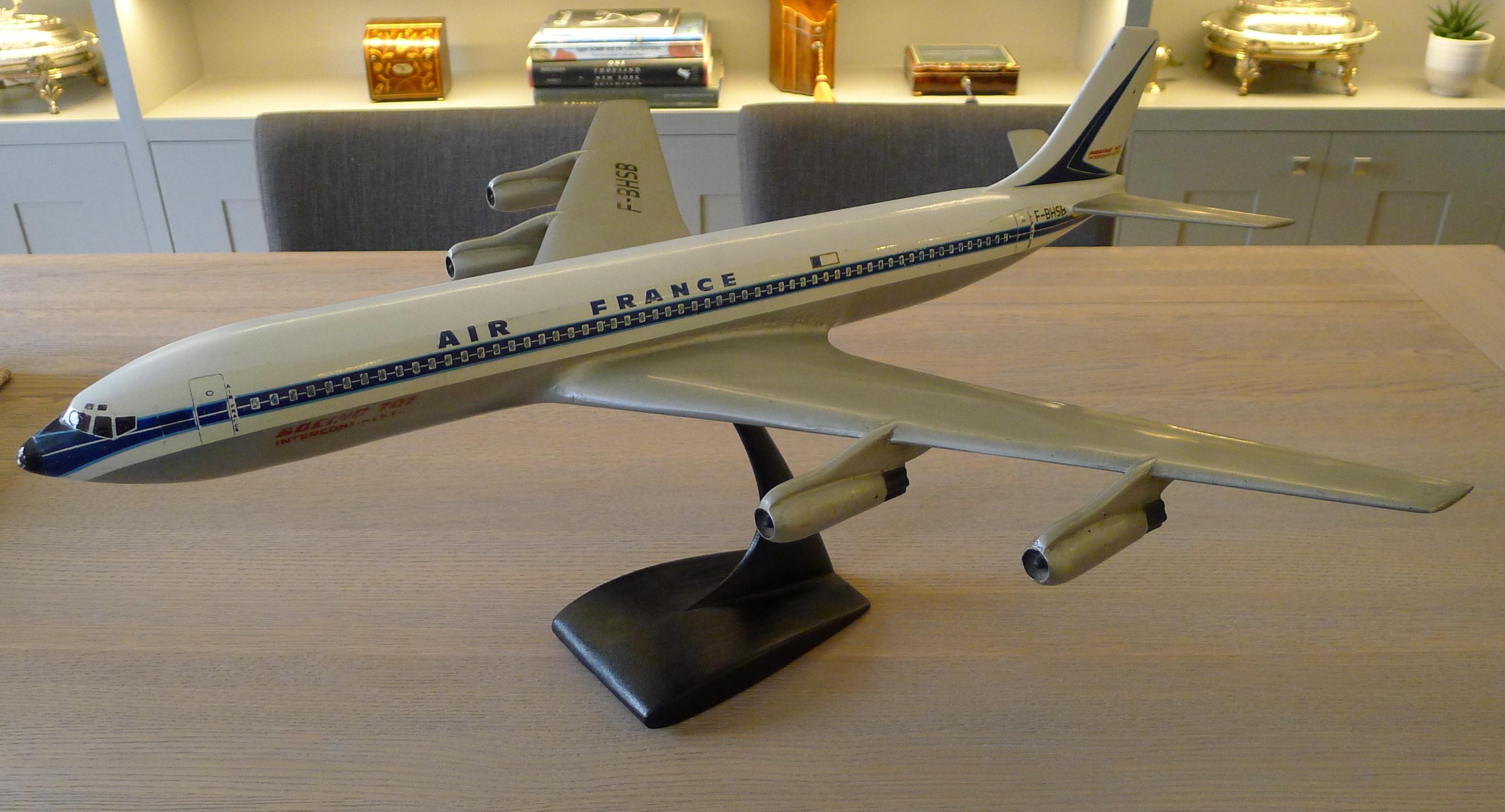Mid-Century Modern 1959 Boeing 707-328B Model - Air France For Sale