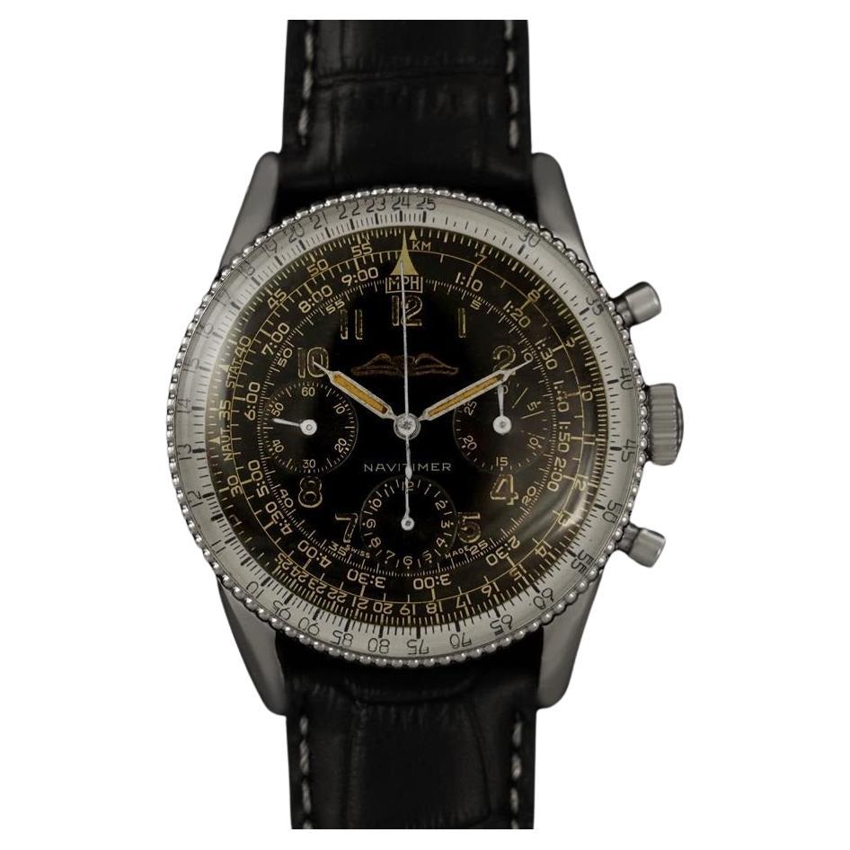 1959 Breitling Navitimer Cronografo AOPA da aviatore d'epoca - Acciaio inossidabile in vendita