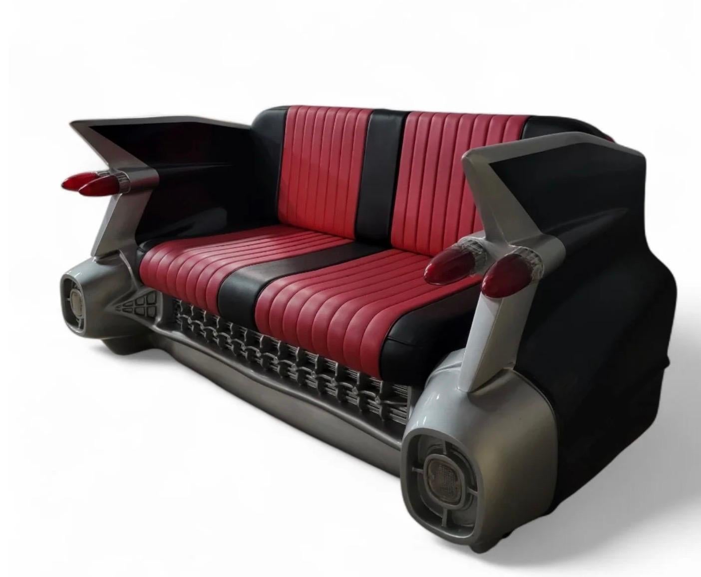 American 1959 Cadillac Style Sofa — Iconic Automotive-Inspired Design For Sale