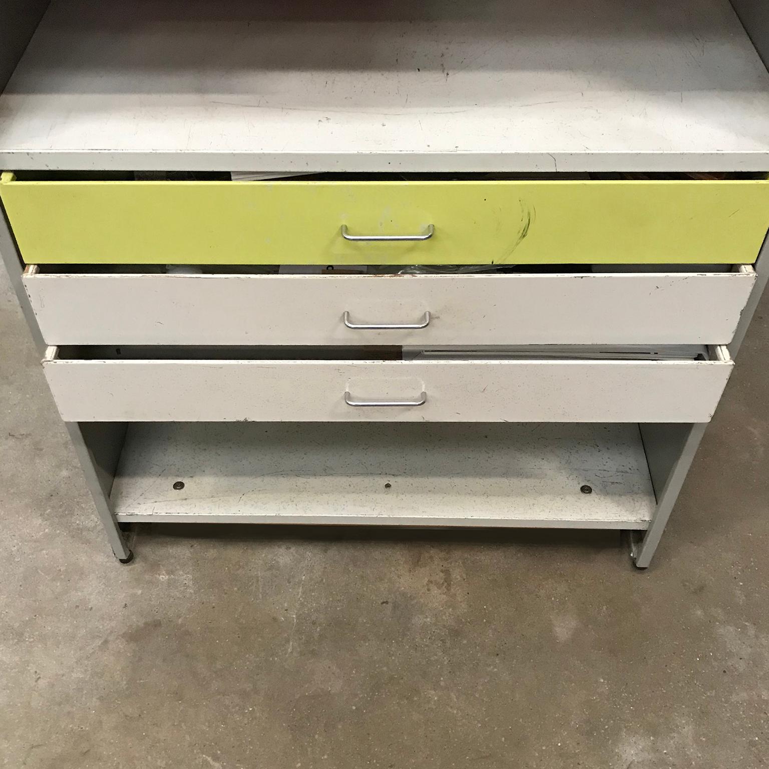 1959, Cordemeyer, Gispen, Desk Storage Cabinet 5600 with Folding Desktop For Sale 3