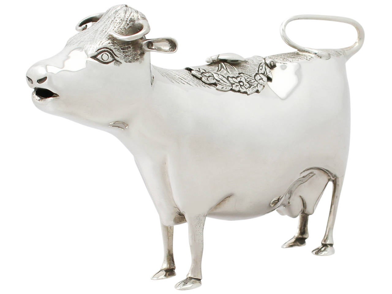 silver cow creamer for sale