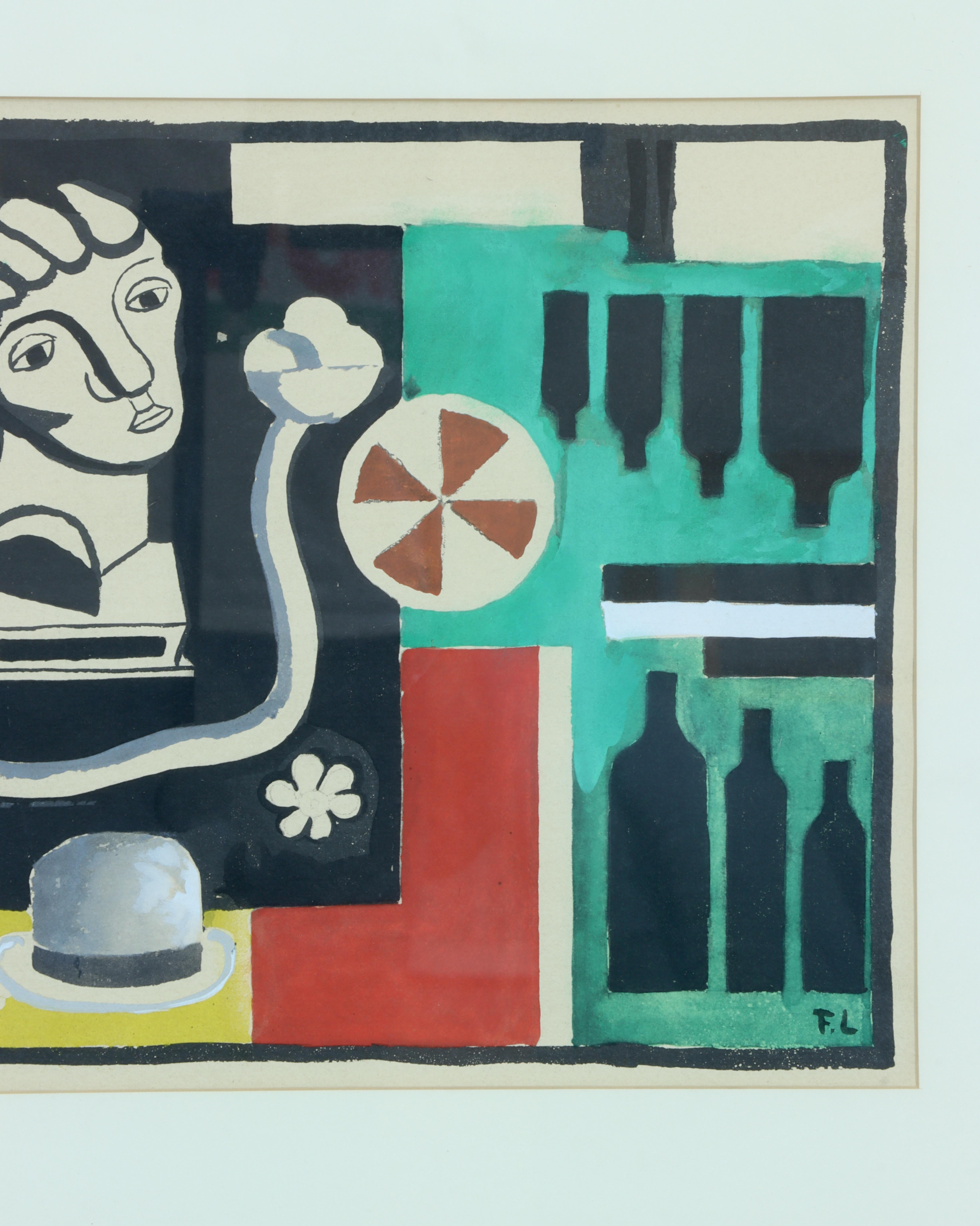 Inizio XX secolo 1959 Fernand Léger Stampa Pochoir in vendita